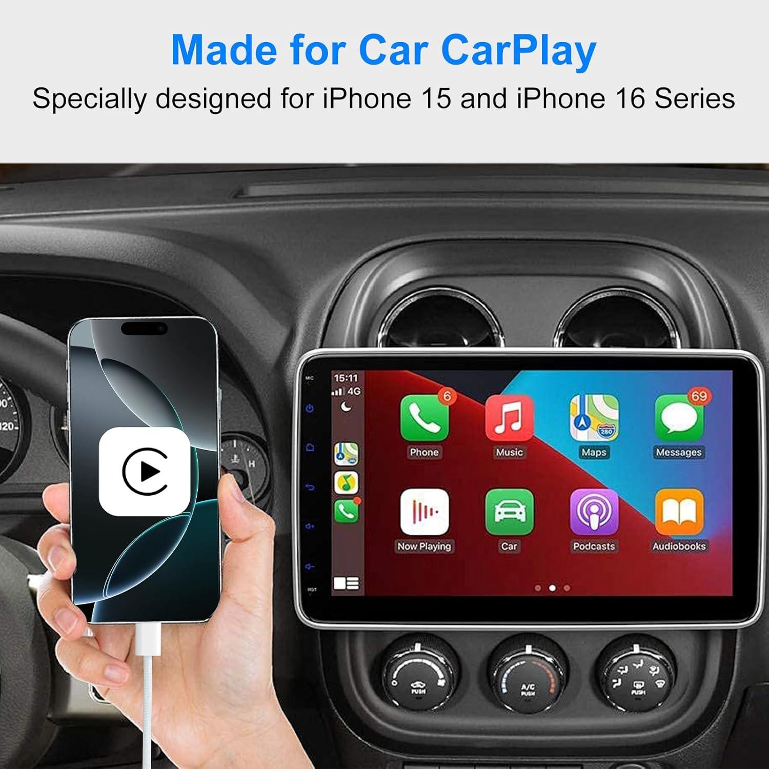 Cable USB-A a USB-C para CarPlay iPhone 15/16 Pro Max 1m