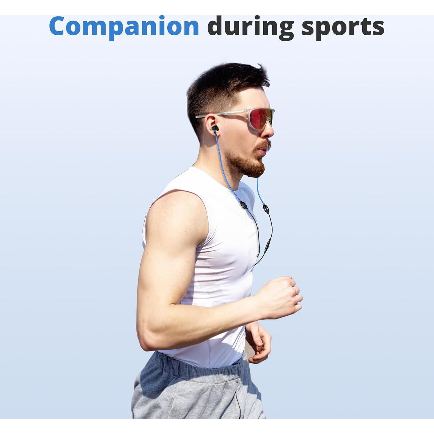 Auriculares USB C Kinden TCDGER-BU con micrófono y estuche