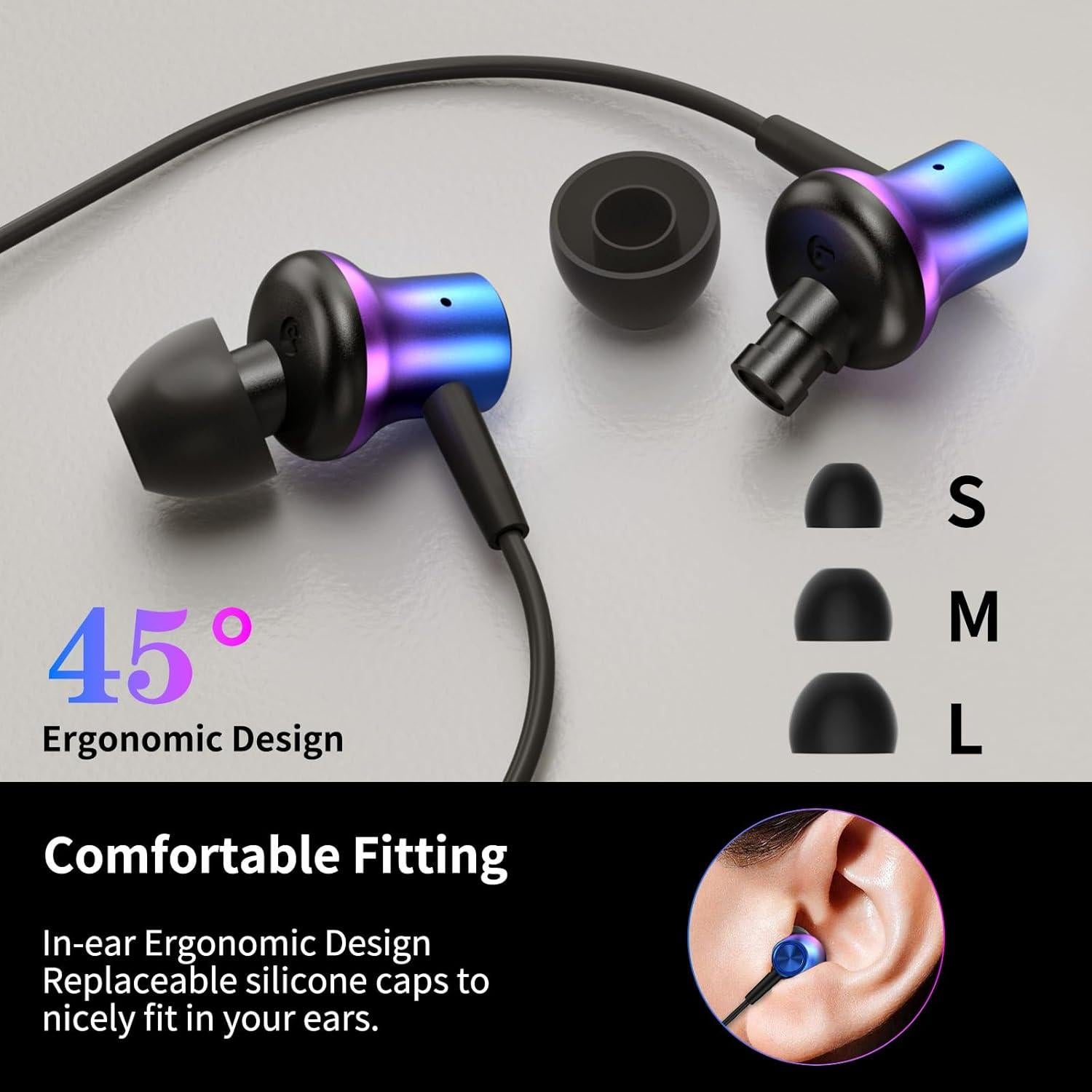 Auriculares USB C AFGHOA con Cancelación de Ruido In-Ear