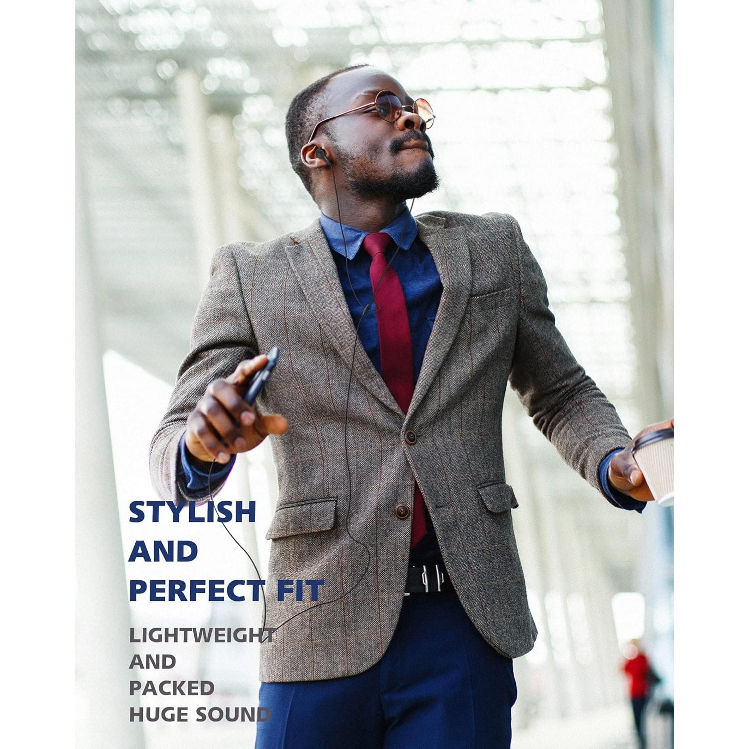 USB Type C Headphones in Ear Earphones Earbuds with Mic and Volume Control Compatible for Google Pixel Samsung Oneplus Huawei Sony MacBook SoundFlow