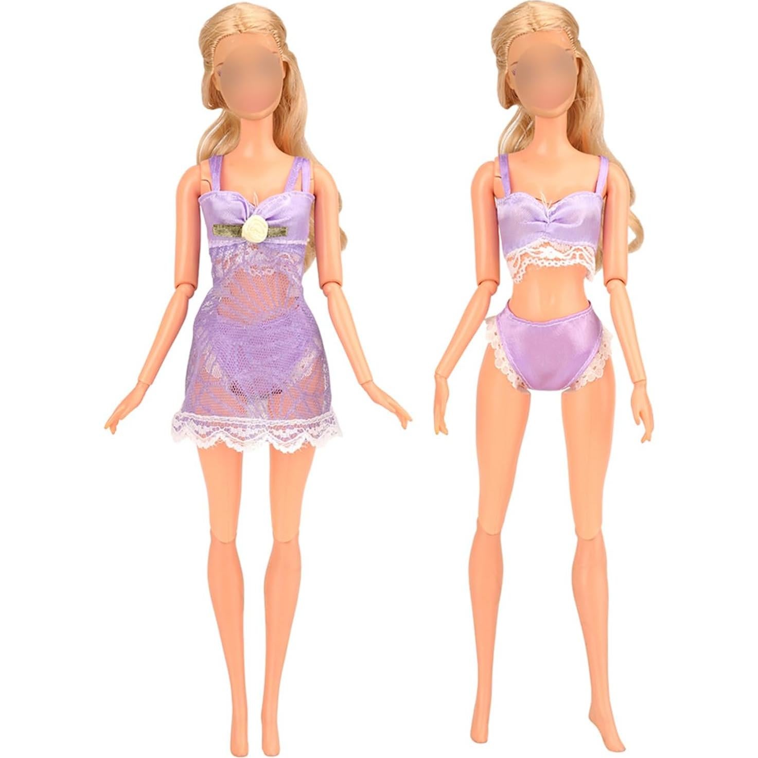 Pijamas de Muñeca BARWA Traje de Sueño 4 Conjuntos 11.5"