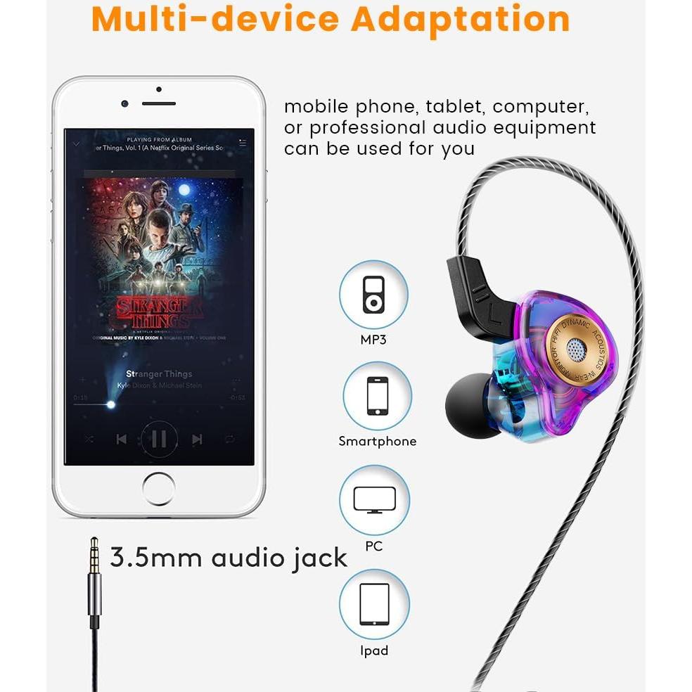 Auriculares In-Ear QKZ AK6 Colorido con Micrófono 30g