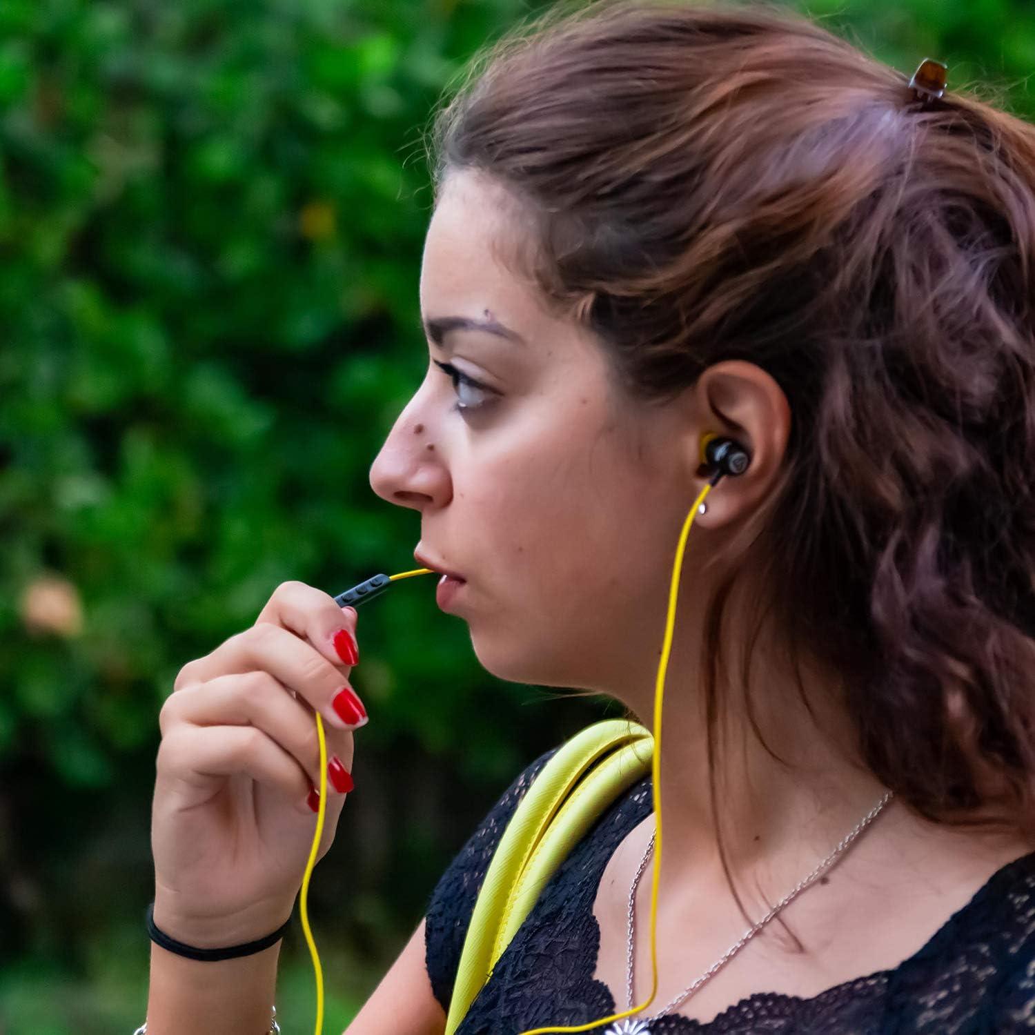 Auriculares In-Ear LUDOS Clamor con Micrófono y Aislamiento de Ruido - Amarillo
