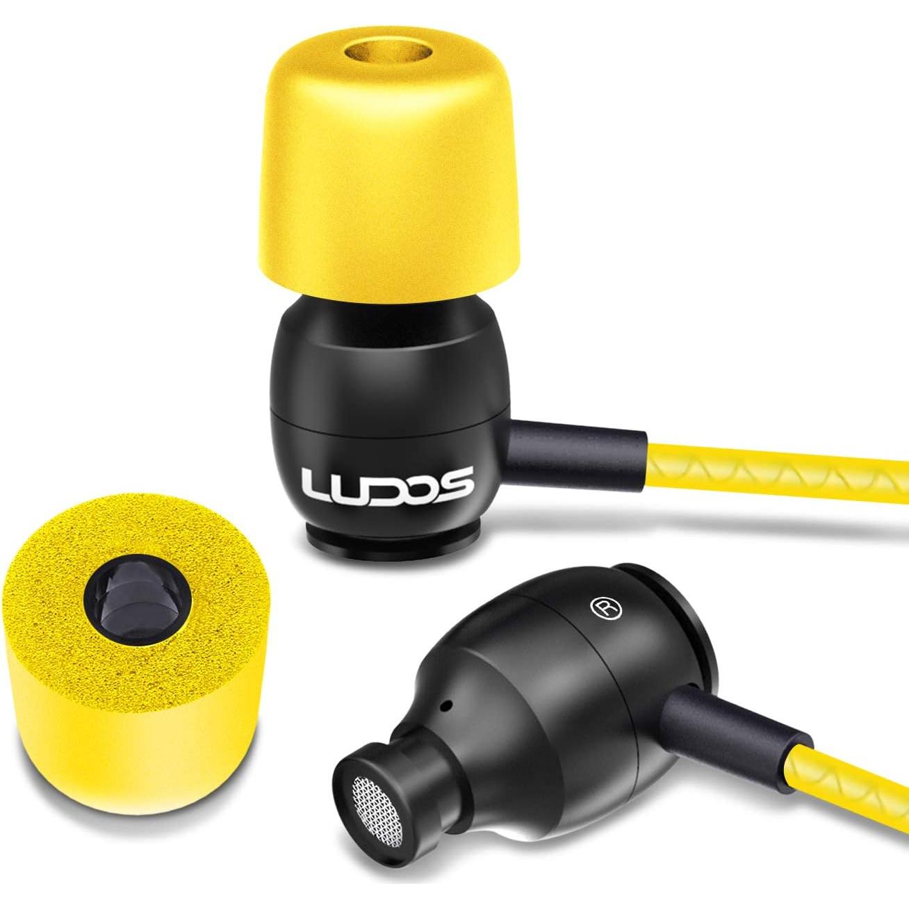 Auriculares In-Ear LUDOS Clamor con Micrófono y Aislamiento de Ruido - Amarillo