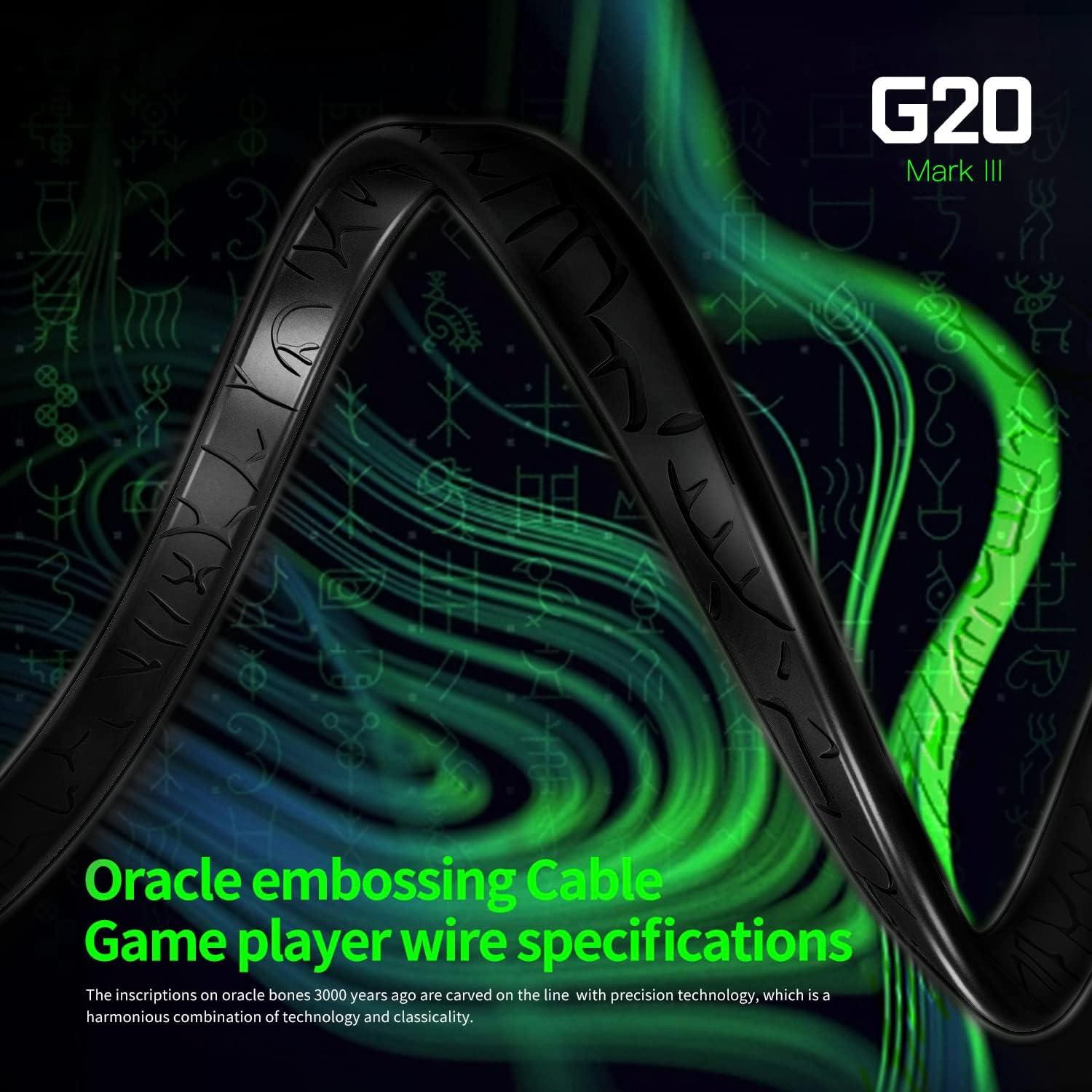 G20 Wired Earbuds with Microphone, in-Ear Headphones Stereo Bass,Noise Isolating Ear Buds, 3.5mm Memory Foam Headset, Compatible with iPhone/Android/Computer/Laptops…