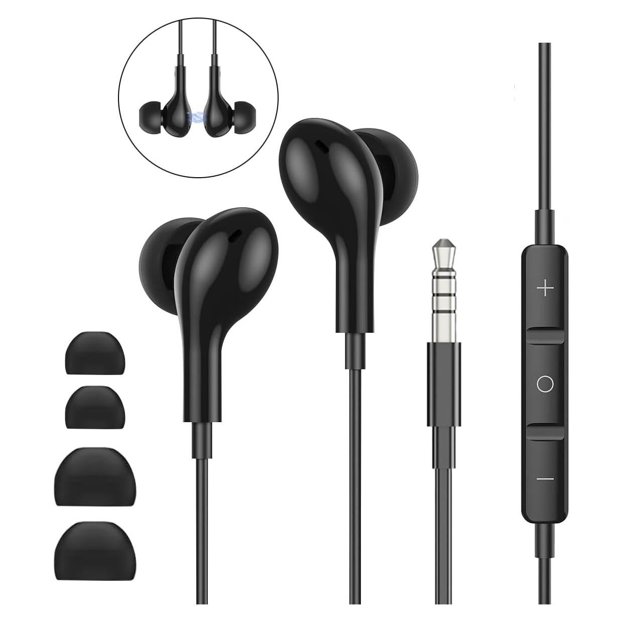 Auriculares In-Ear QJF ME564 con Micrófono y Cancelación de Ruido