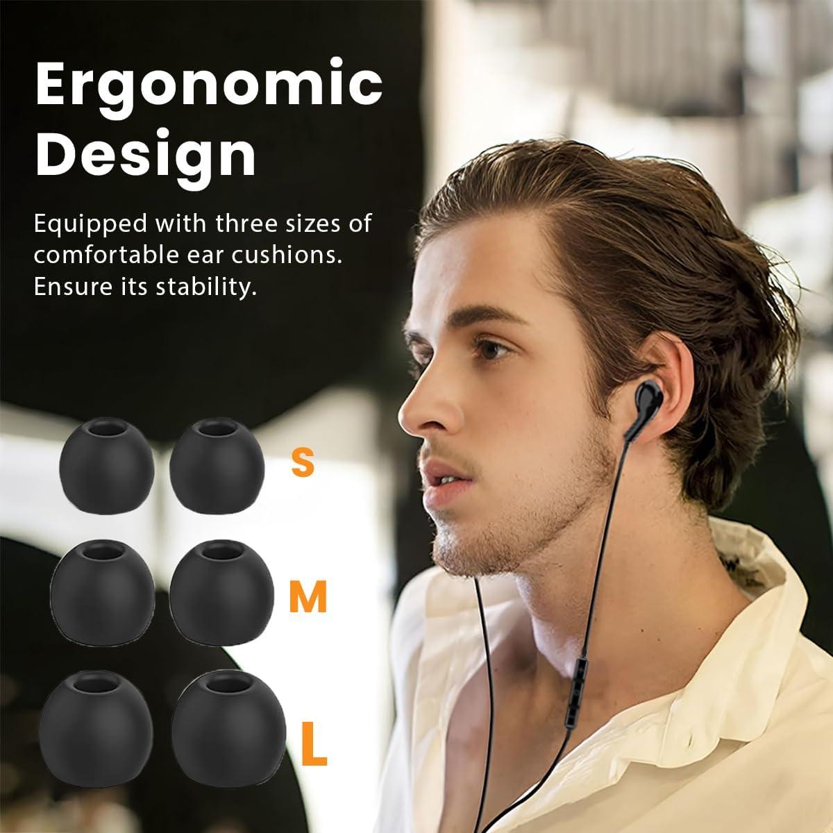 Auriculares In-Ear QJF ME564 con Micrófono y Cancelación de Ruido