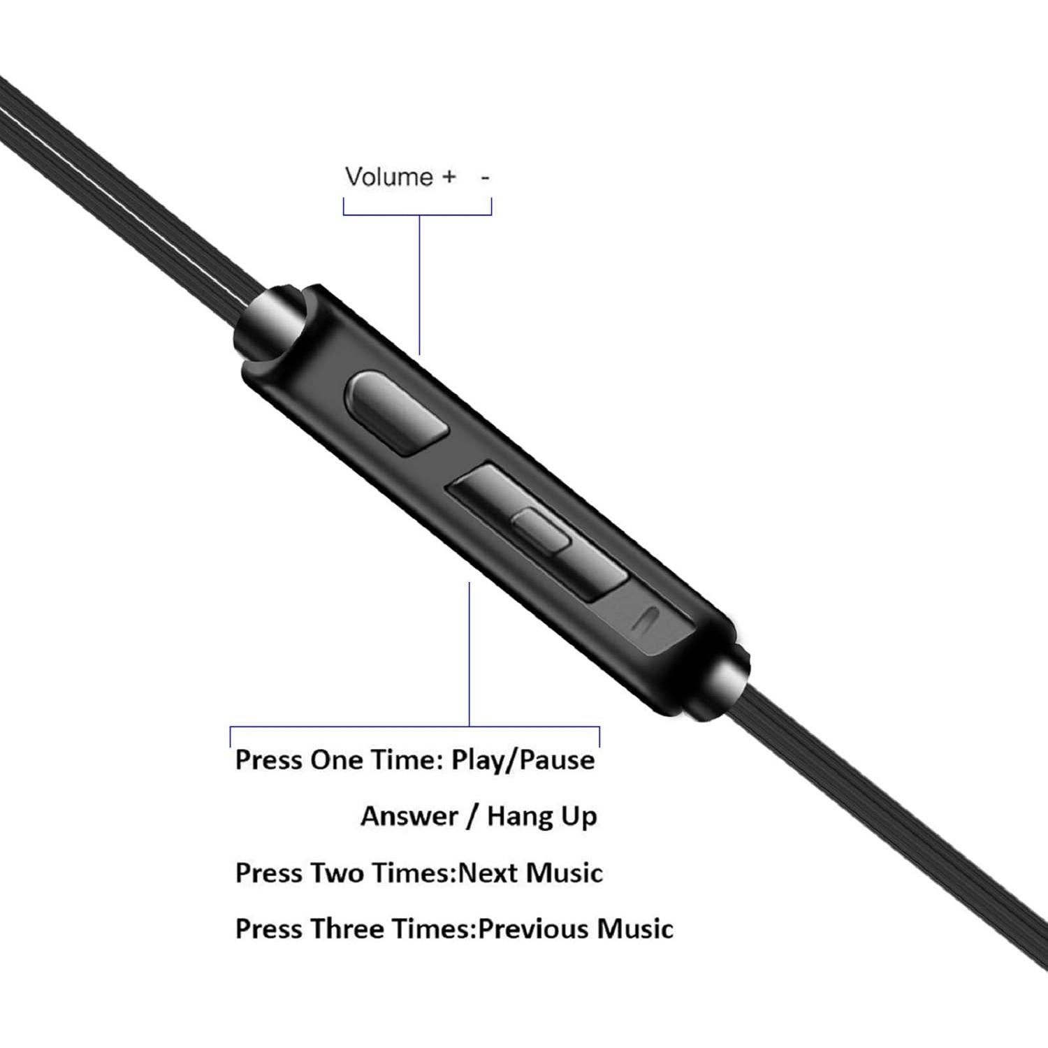 Auriculares In Ear YNR-V3 con Micrófono y Control de Volumen