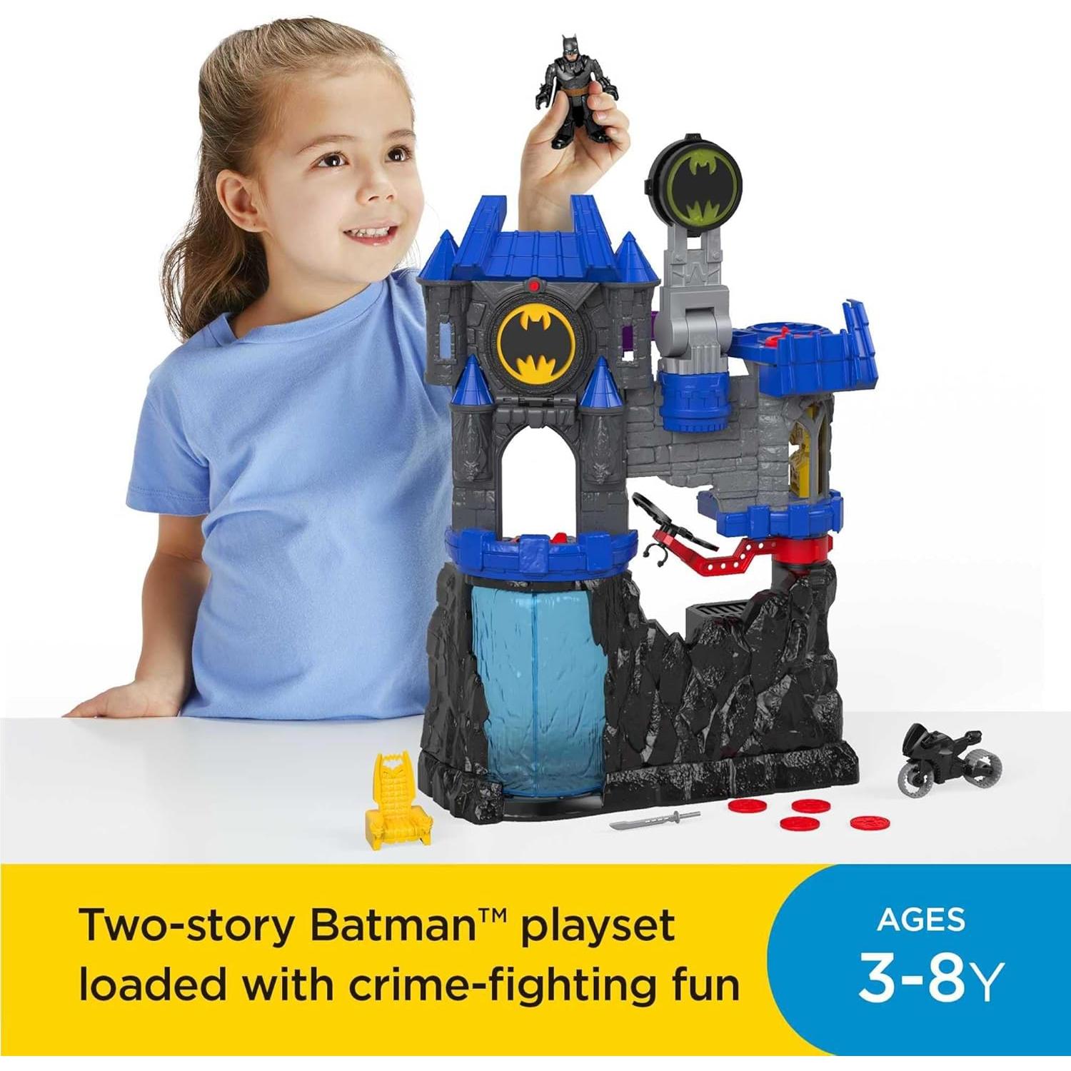 Fisher-Price Batcueva de Batman con Figura y Batimoto