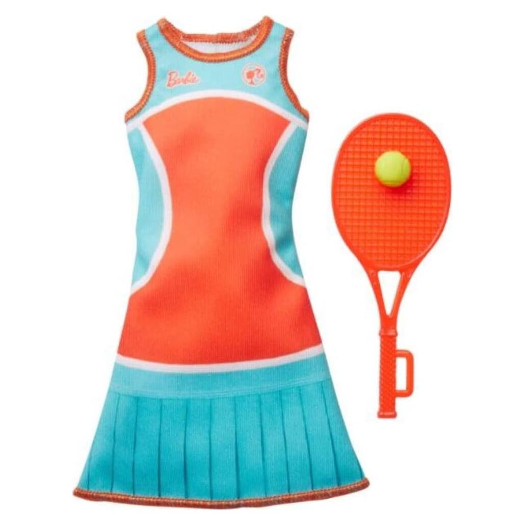 Atuendo Tenista Ken Mattel con Raqueta y Pelota Multicolor