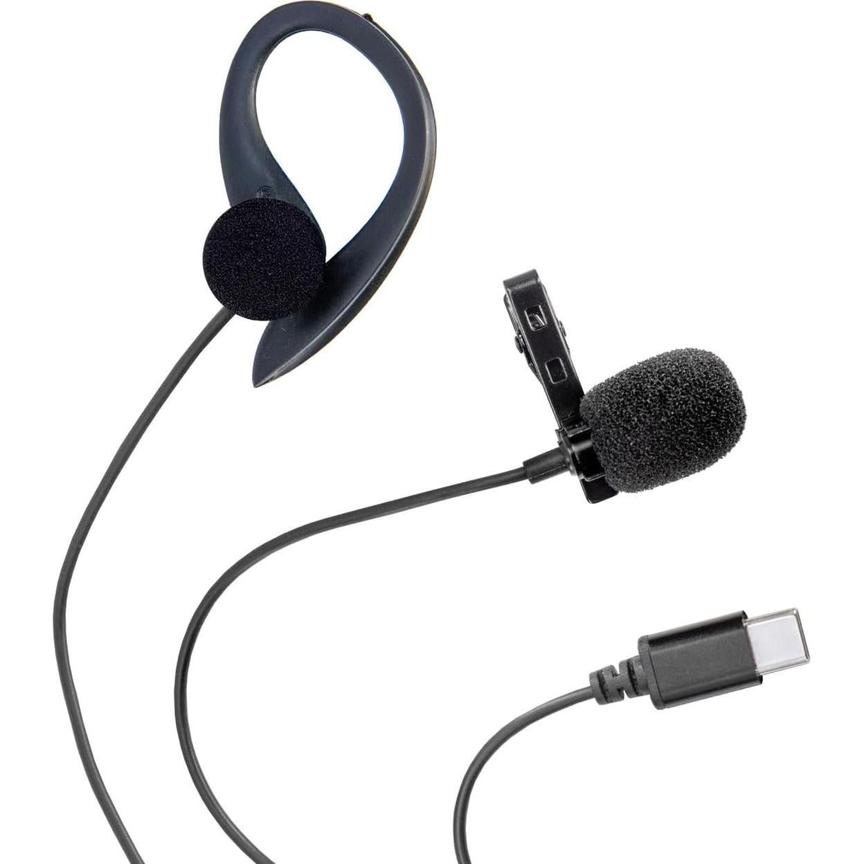 Auricular USB-C ECS WSHTCM-C con Micrófono Lavalier 1.83m