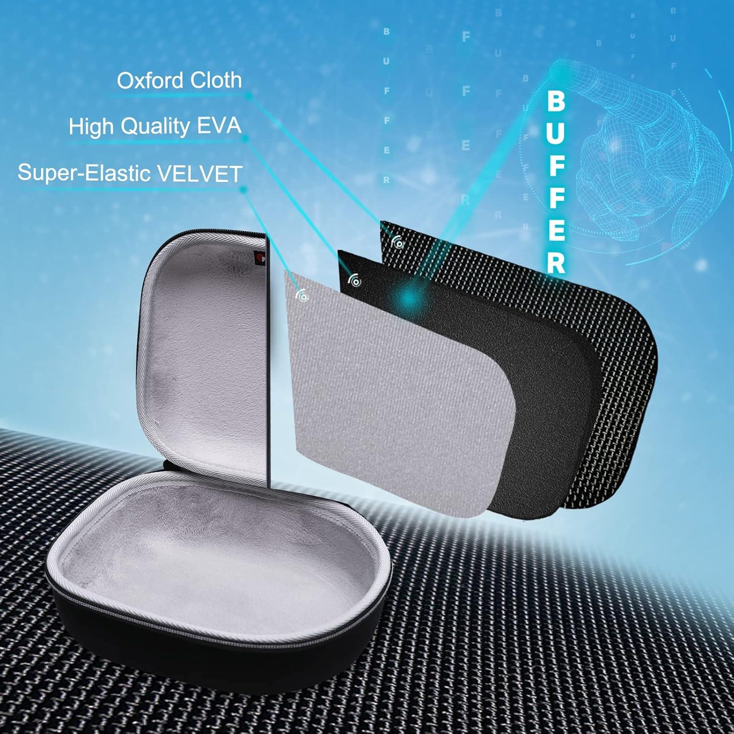 Funda dura para auriculares XANAD a prueba de golpes - Negro/Gris