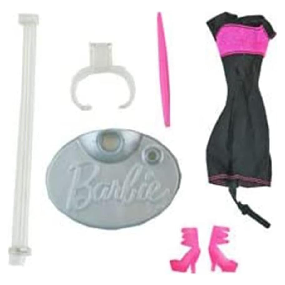Piezas de Repuesto Barbie Y8178 - Vestido, Zapatos y Estilógrafo
