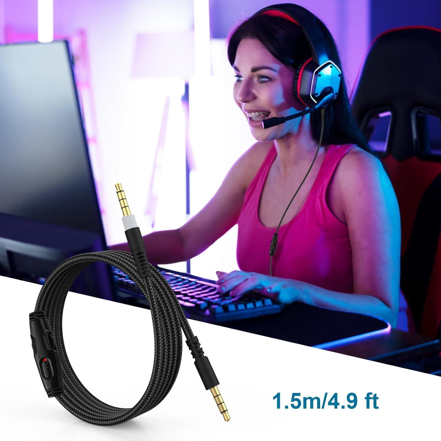 Cable de Reemplazo HyperX Cloud Alpha 1.5m - Control Volumen