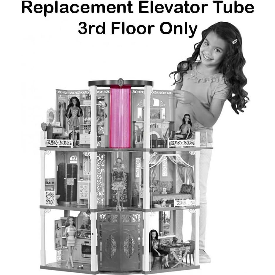 Tubo Elevador de Reemplazo Barbie X7949 3er Piso Original
