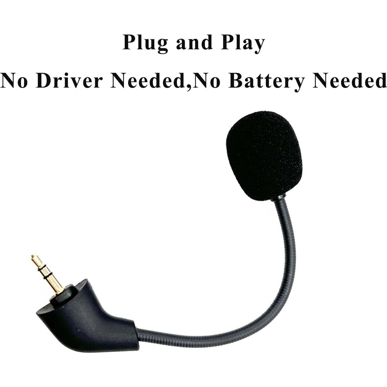 Replacement Game Mic for Post-2021 2nd Version Wired Kingston HyperX Cloud II Gaming Headset, 3.5 mm Jack