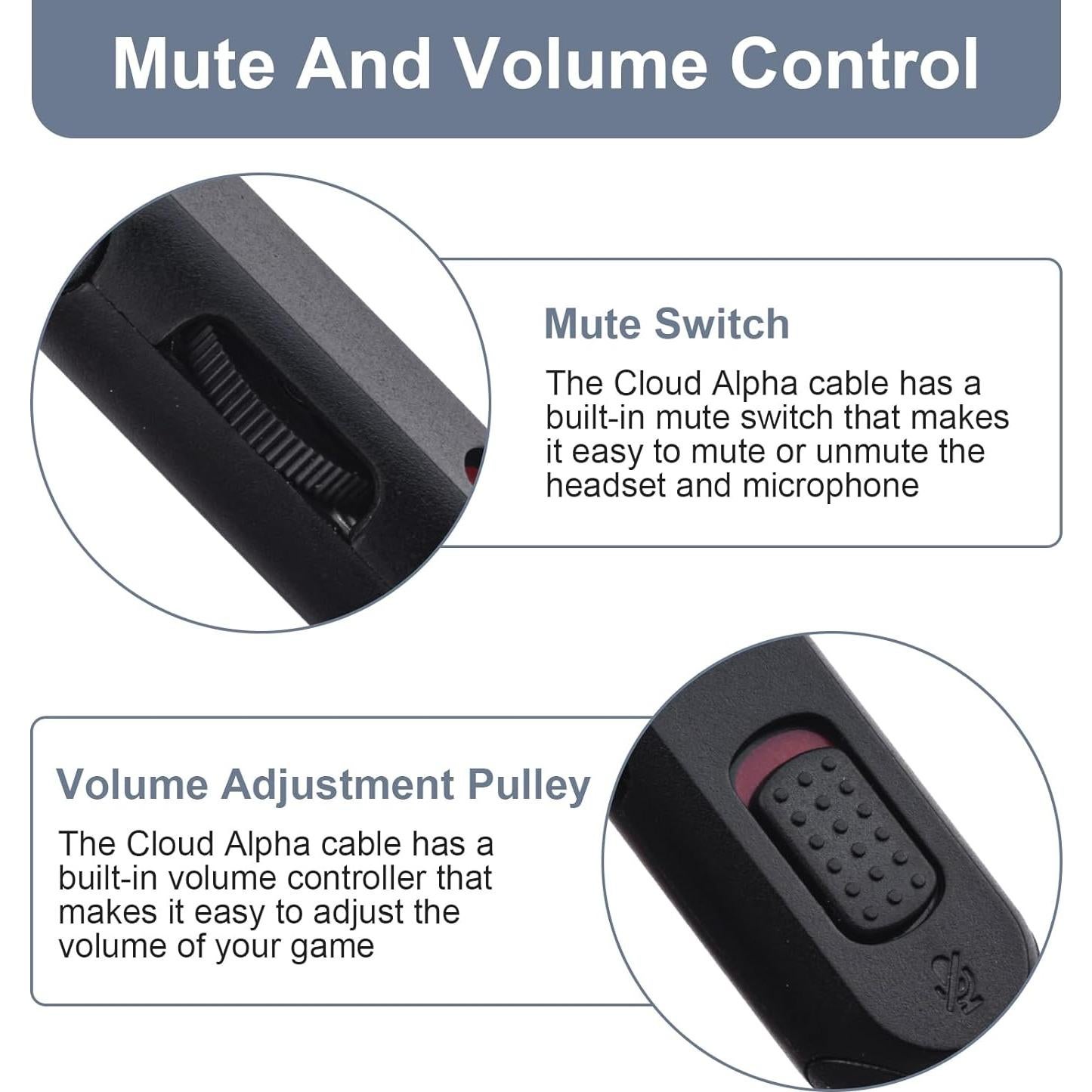 Cable de Audio 3.5mm Alitutumao para Auriculares Gaming