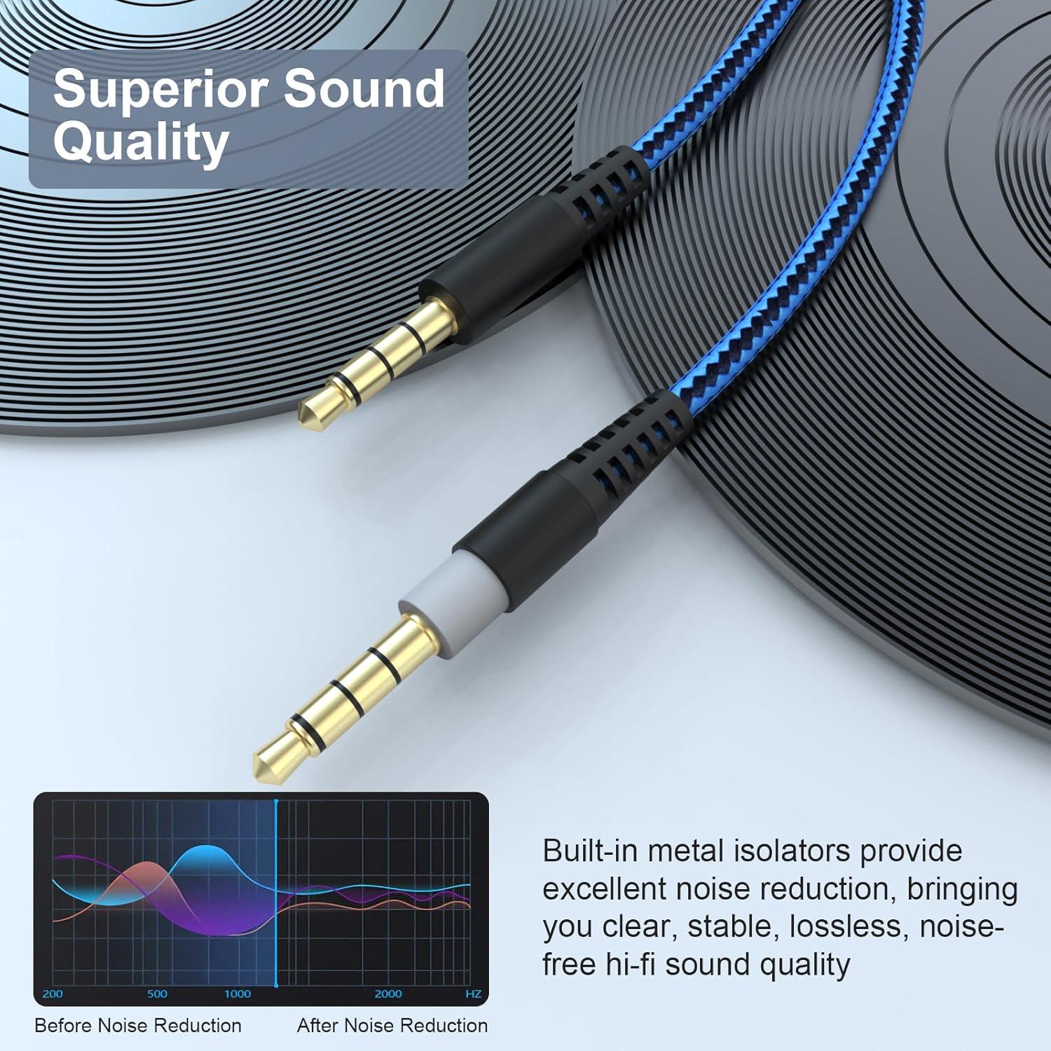 Cable de Audio 3.5mm Alitutumao para Auriculares Gaming