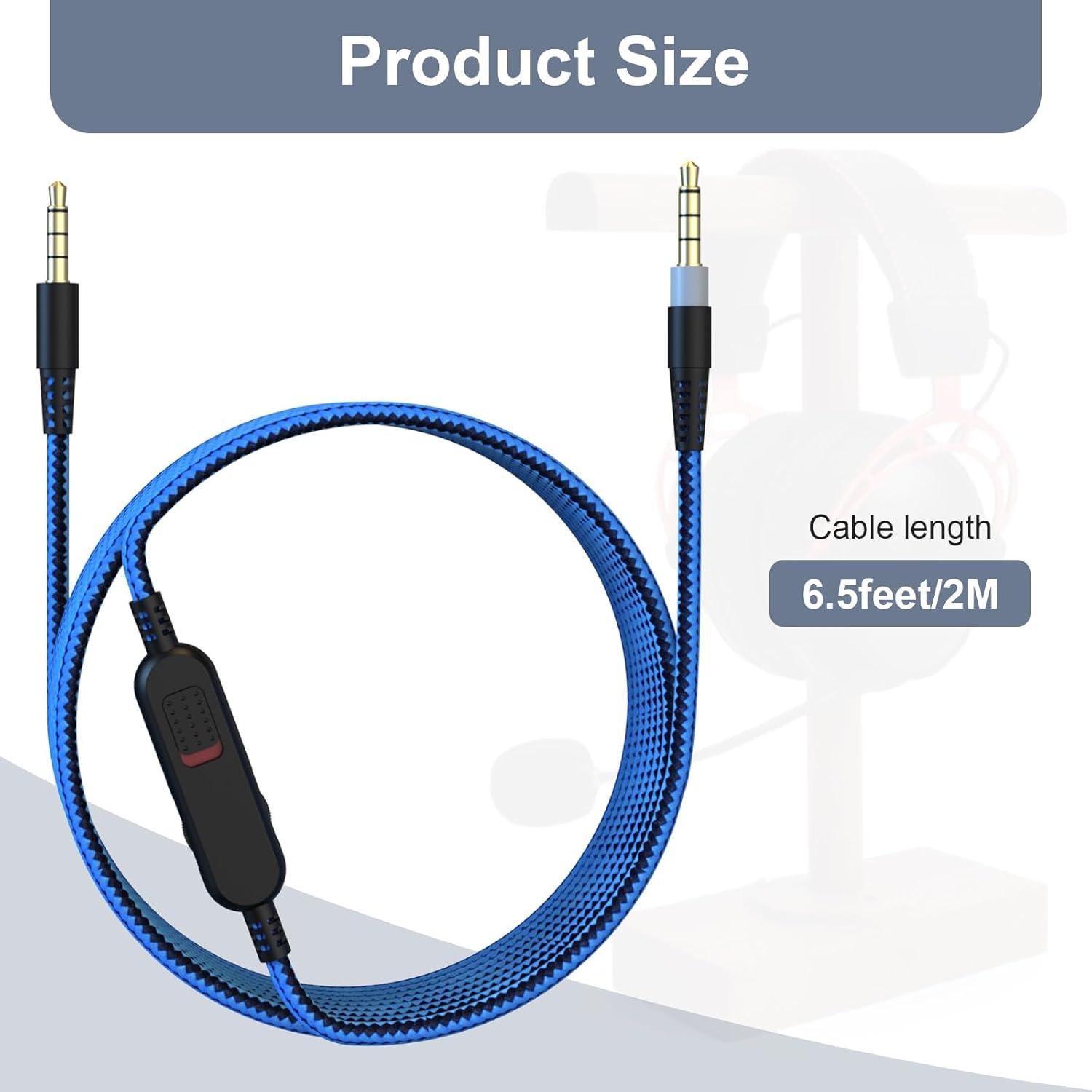 Cable de Audio 3.5mm Alitutumao para Auriculares Gaming