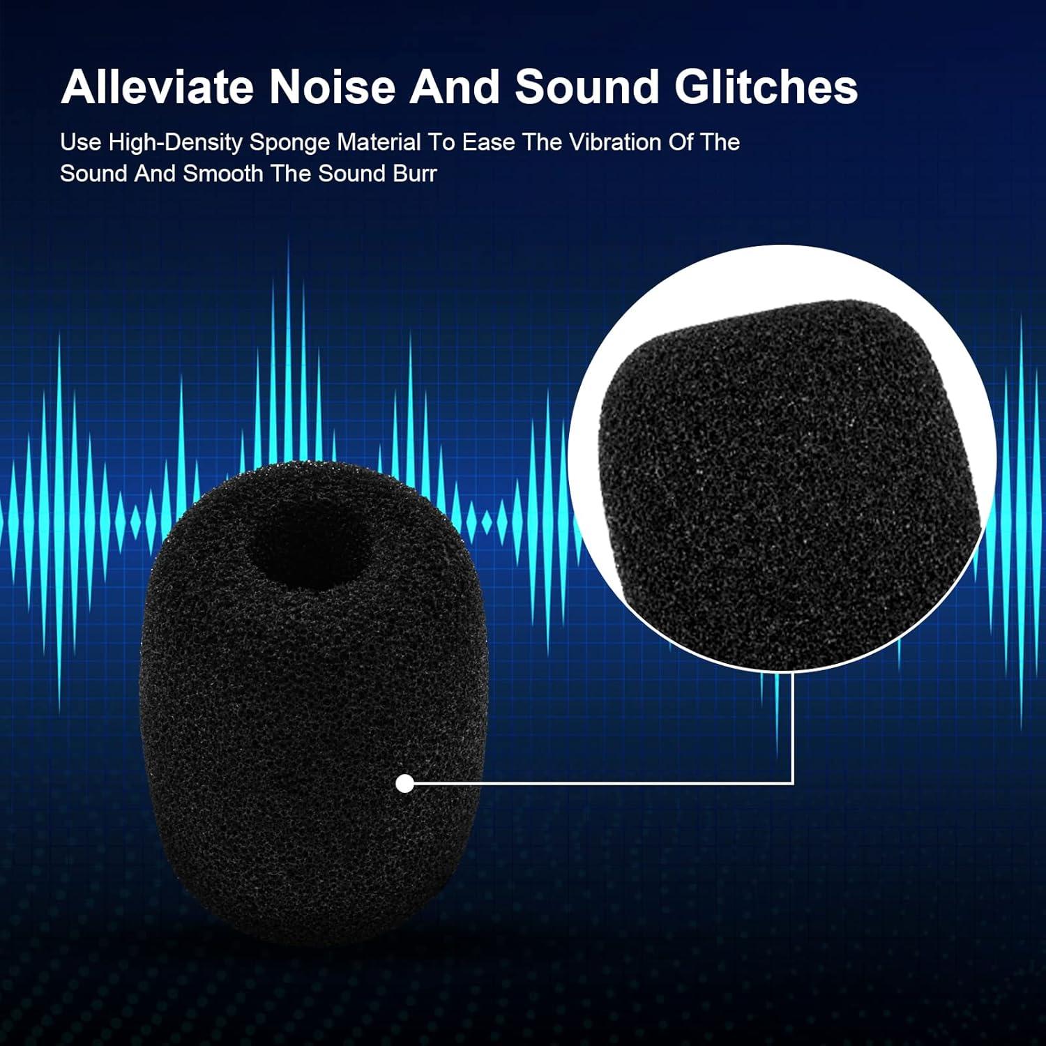 Replacement 3.5mm Detachable Microphone for Kingston HyperX Cloud Alpha S HyperX Cloud Alpha Gaming Headset, Metal Hose Mic Equipped with A Foam Cover