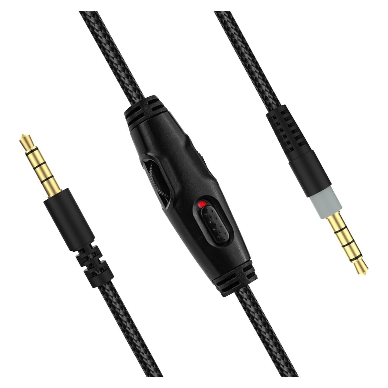 Cable de Audio de Reemplazo 1.5m Auhsuxo para HyperX Cloud Alpha