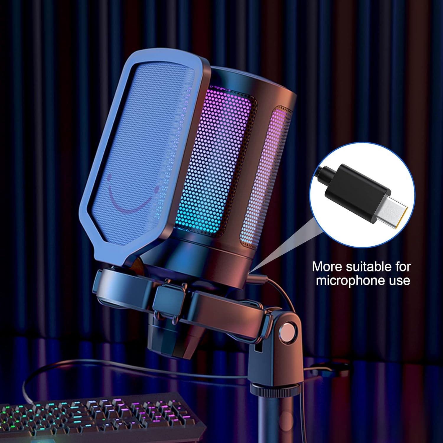 Cable de Carga USB Tipo C Toxaoii 1m para Micrófonos y Dispositivos