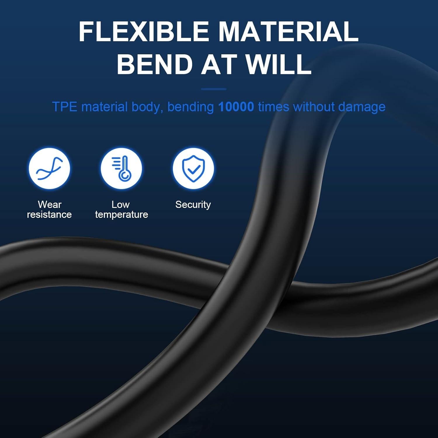 Cable de Carga USB Tipo C Toxaoii 1m para Micrófonos y Dispositivos