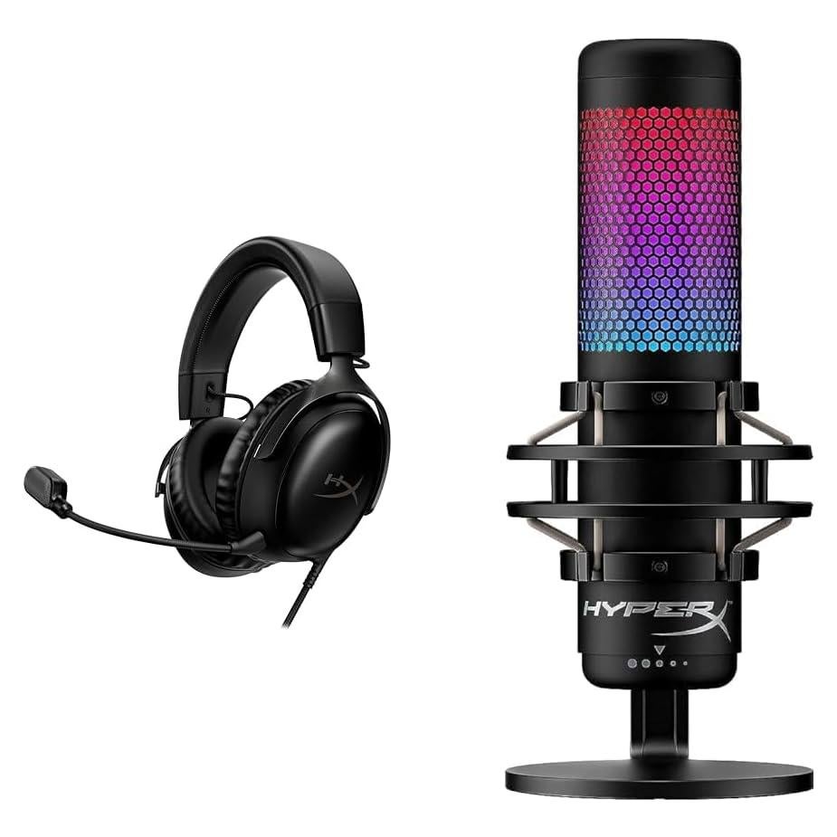 Auriculares HyperX Cloud III + Micrófono RGB QuadCast S