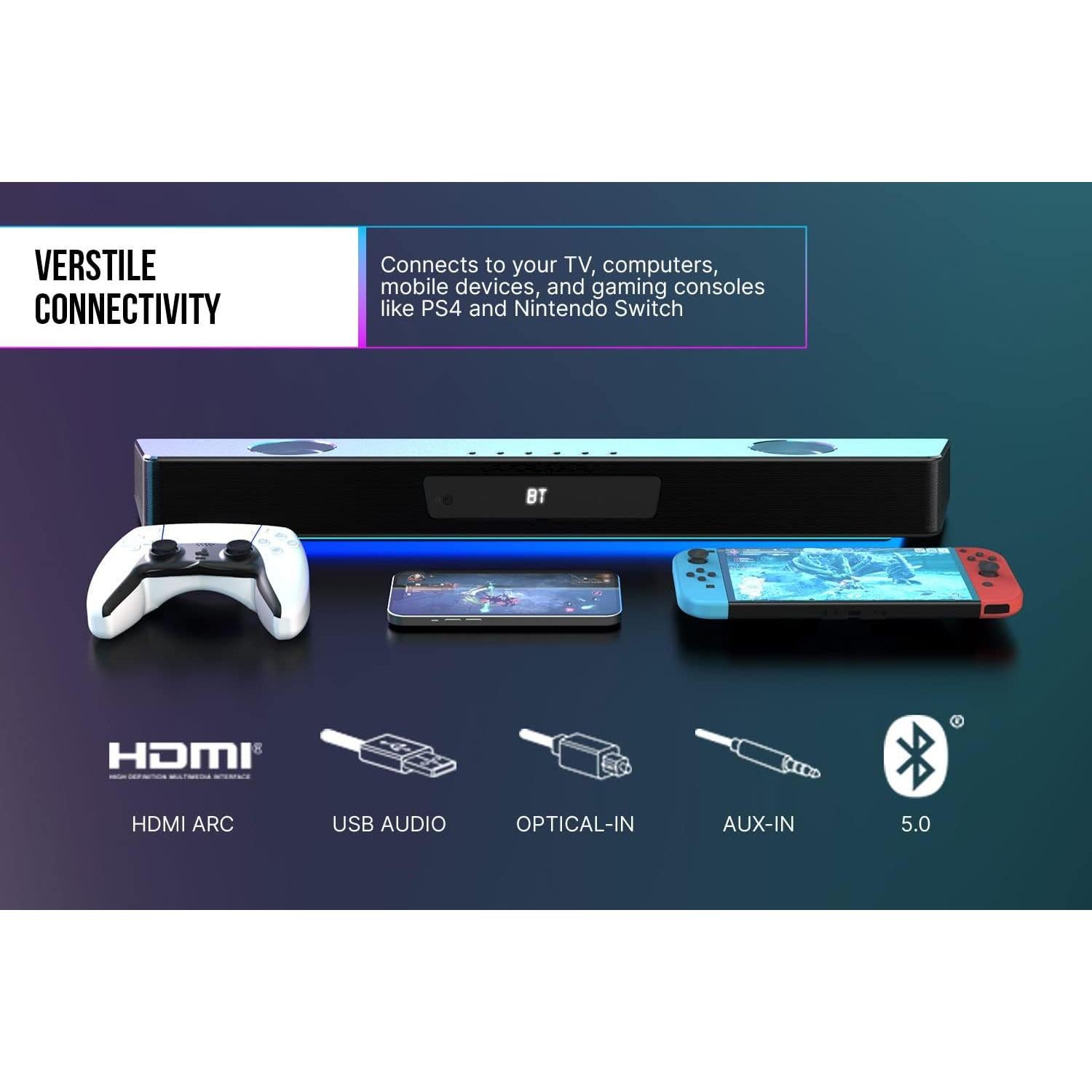 Barra de Sonido Creative Sound Blaster Katana V2X 5.1 180W