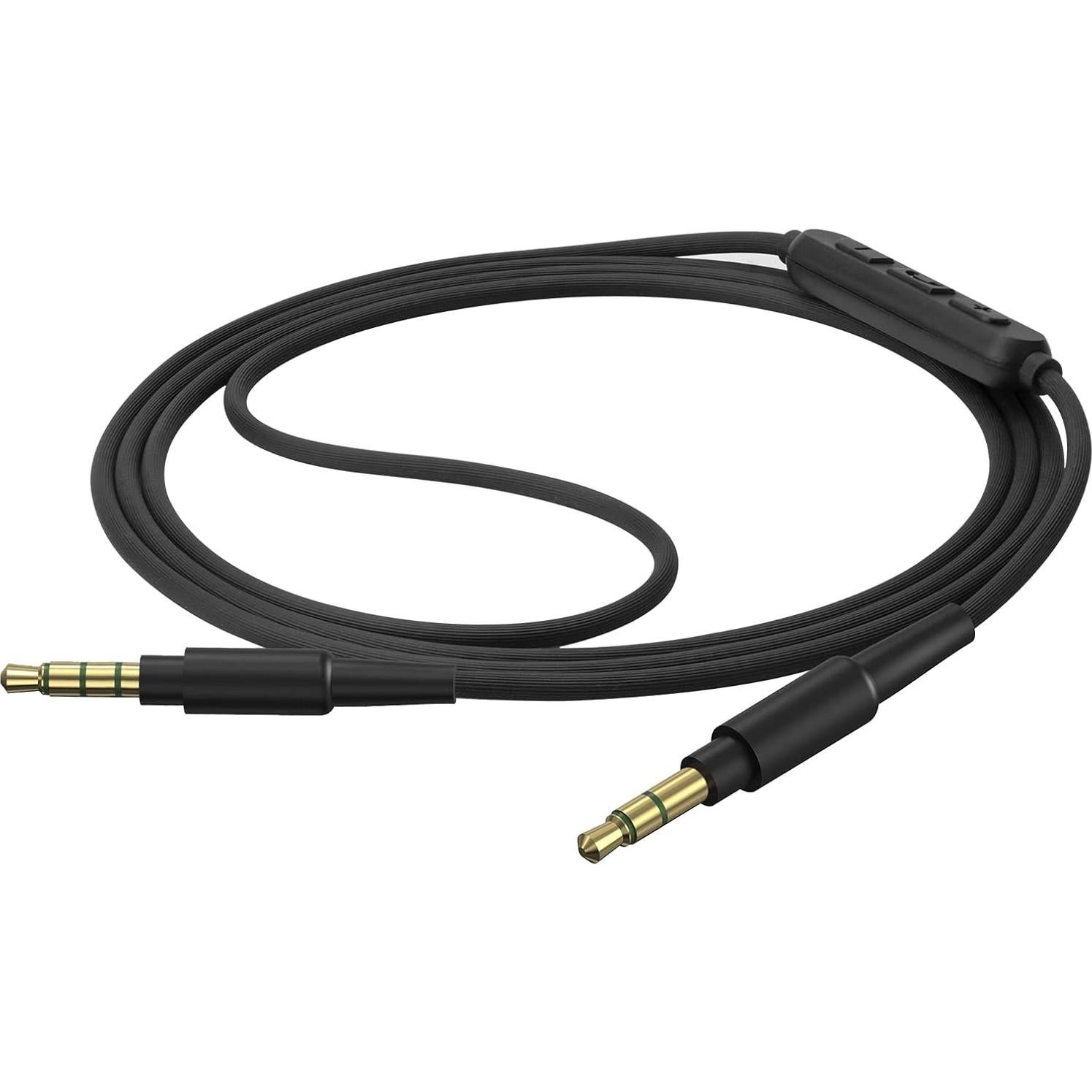 Cable de Audio GEEKRIA 3.5mm con Micrófono y Control de Volumen 1.2m