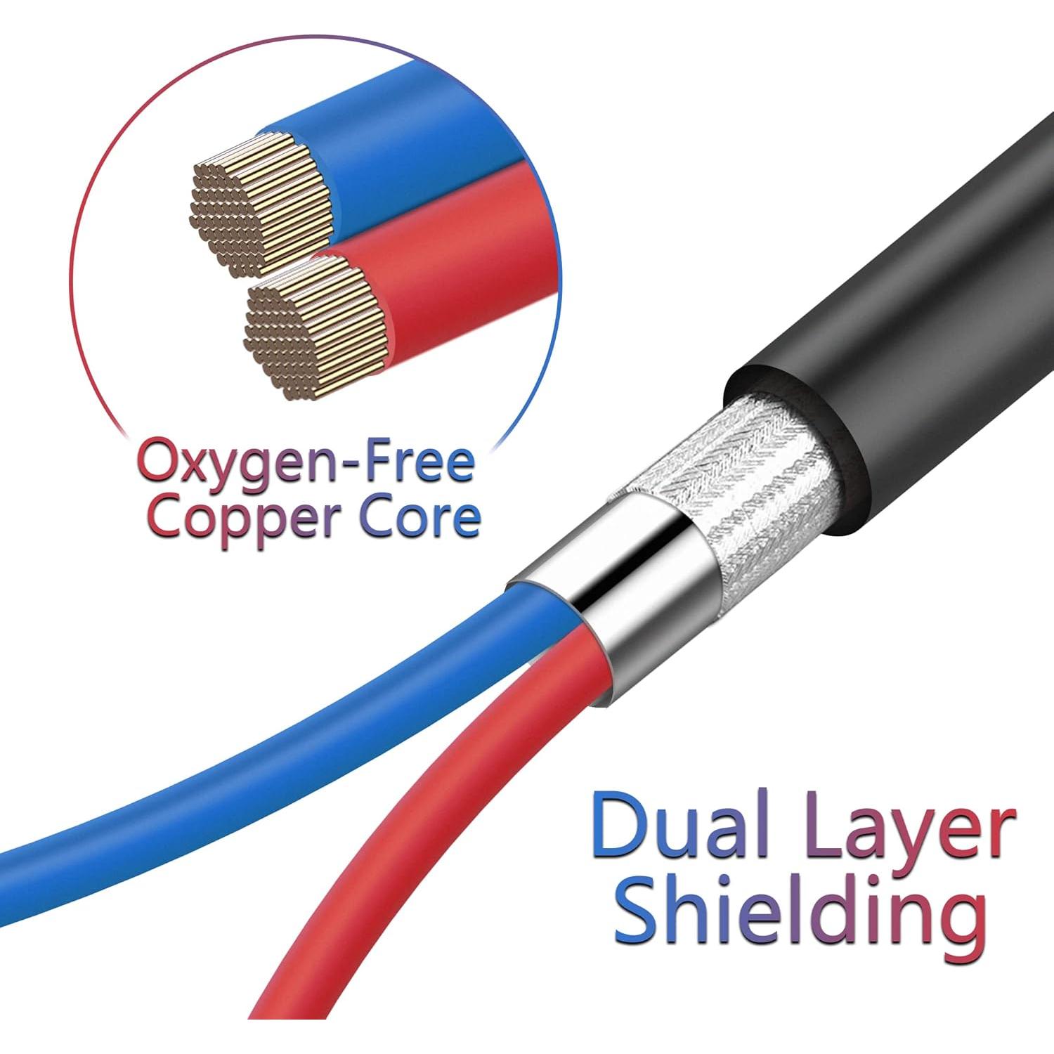 YACSEJAO Aux Cord with Volume Control 3.5mm Aux Replacement Stereo Cord with Inline Microphone for Skullcandy Crusher, Hesh, Hesh 2, Hesh 3, Venue, Grind Headphones（1.2M/3.9ft）