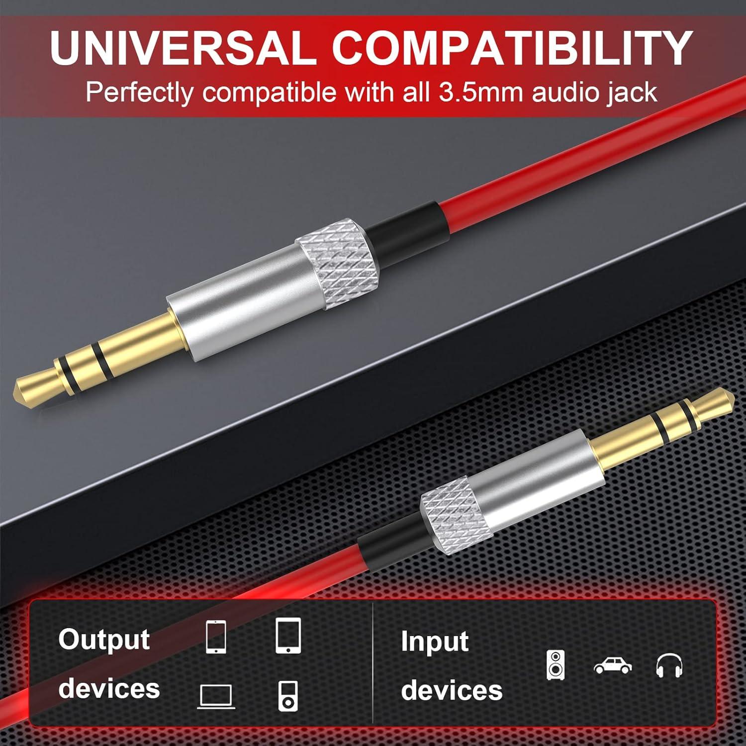 Cable de audio Saipomor 1.83m para auriculares Skullcandy