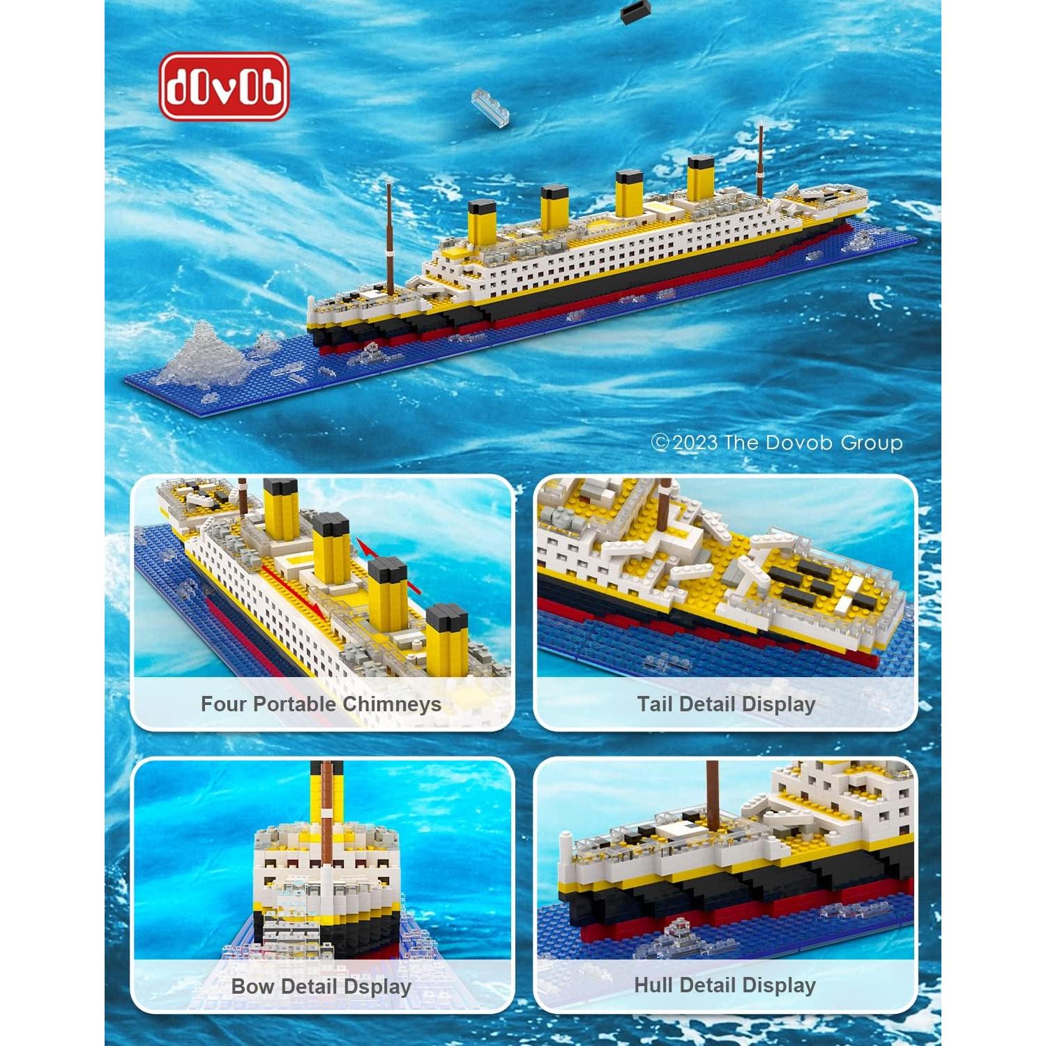 Set de Construcción Titanic dOvOb 1872 Piezas Mini Bloques