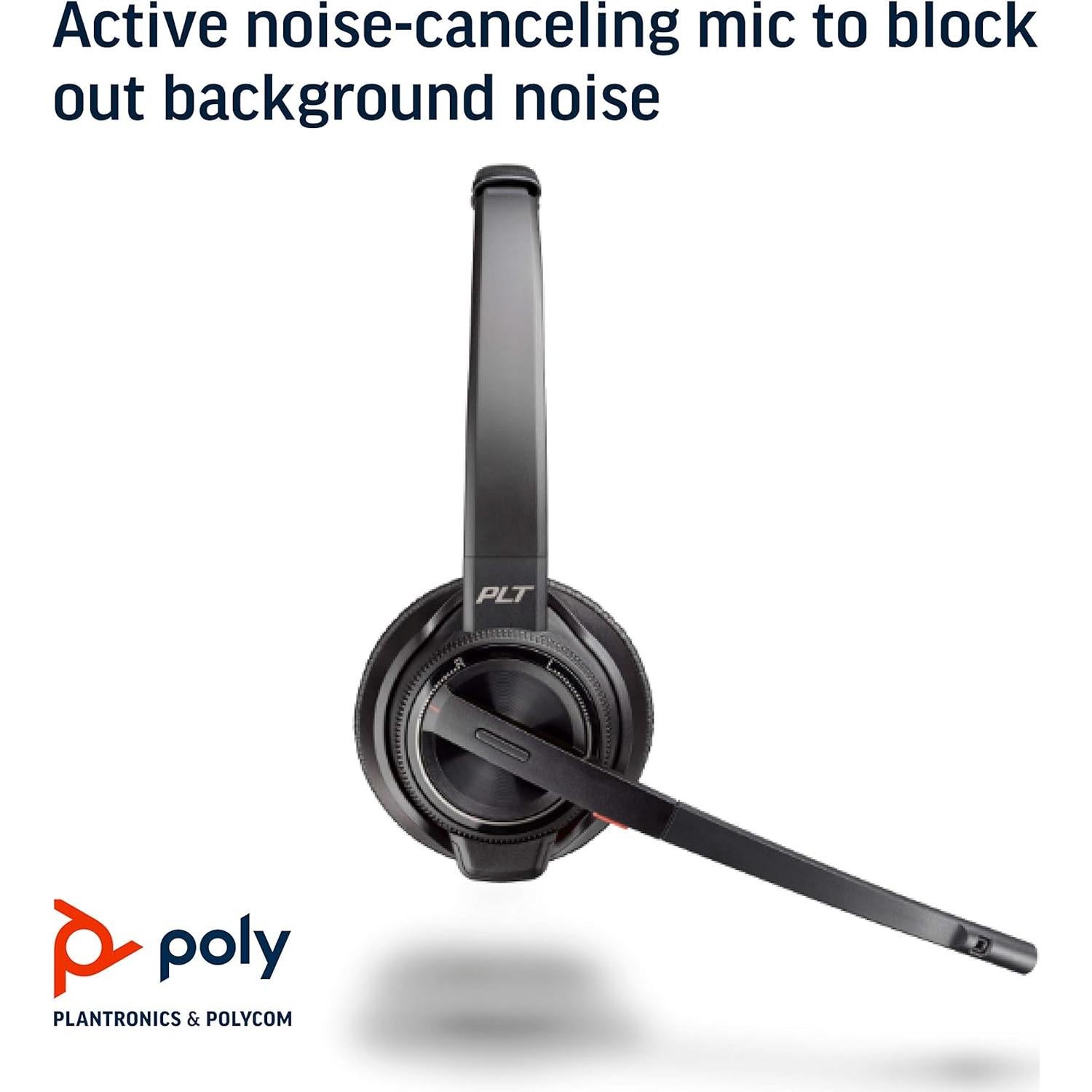 Auricular Inalámbrico DECT Plantronics Savi 8220 Estéreo - Negro