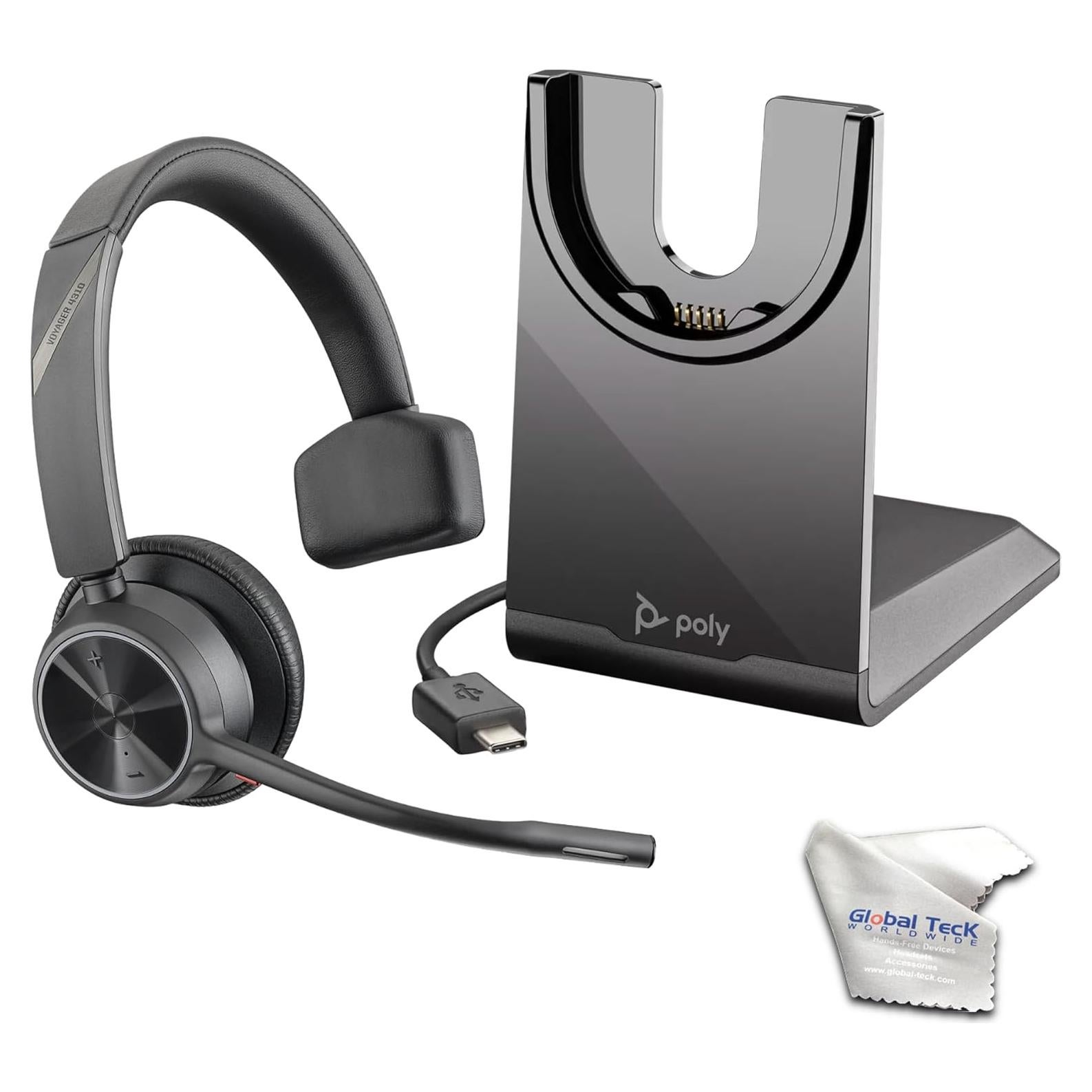 Auricular Mono Inalámbrico Poly Voyager 4310 UC USB-C con Base