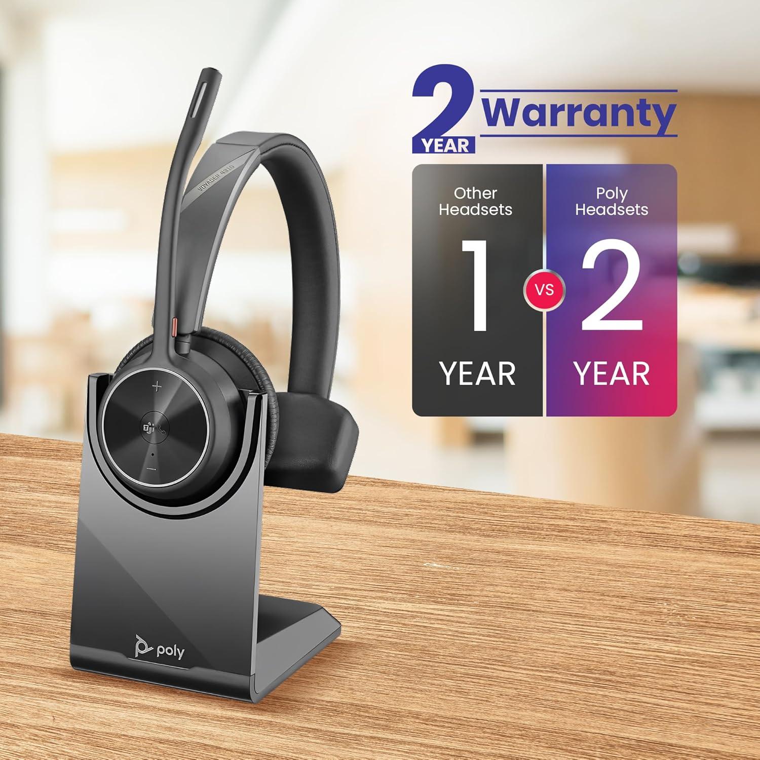 Auricular Mono Inalámbrico Poly Voyager 4310 UC USB-C con Base