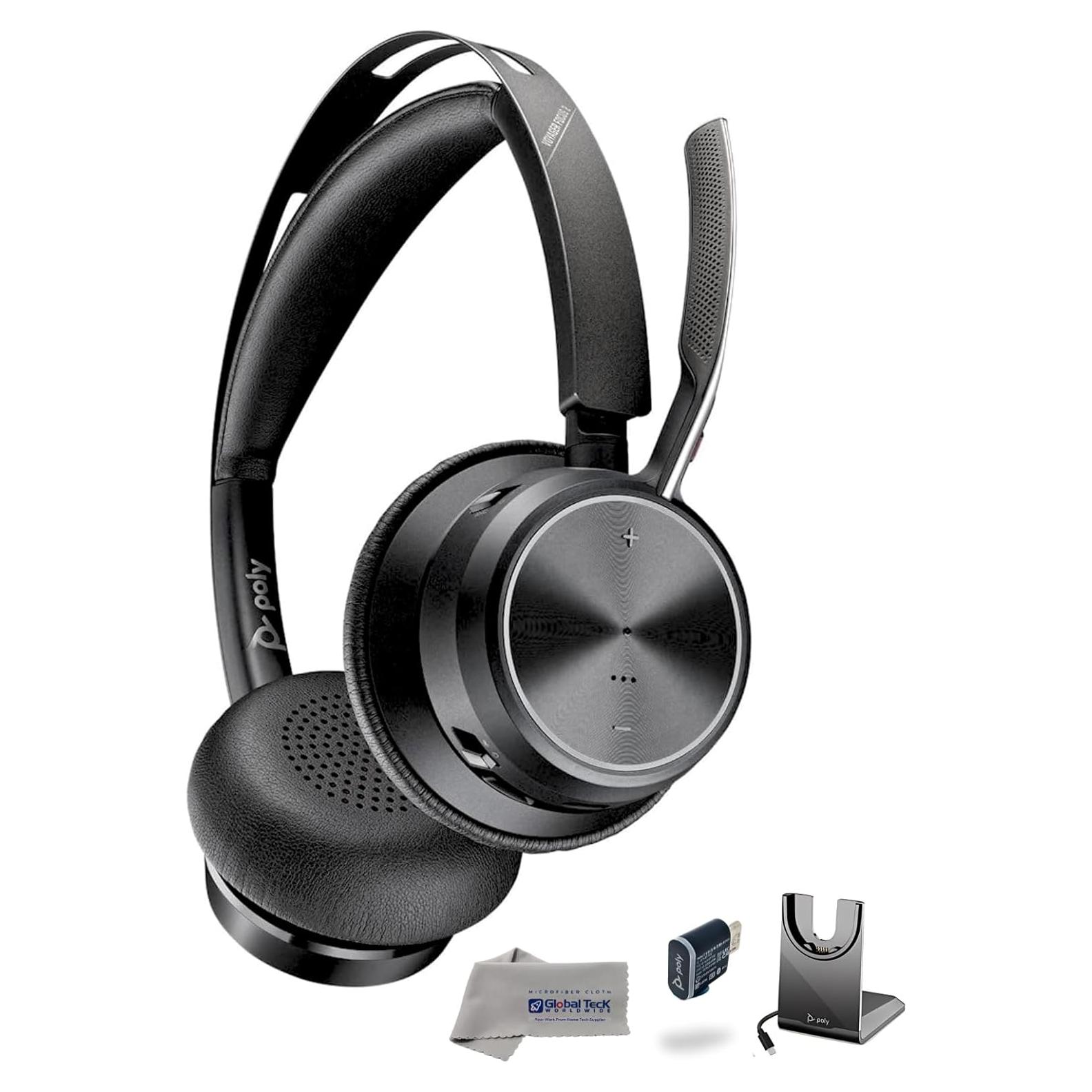 Auricular Estéreo Bluetooth Poly Voyager Focus 2 USB-C ANC