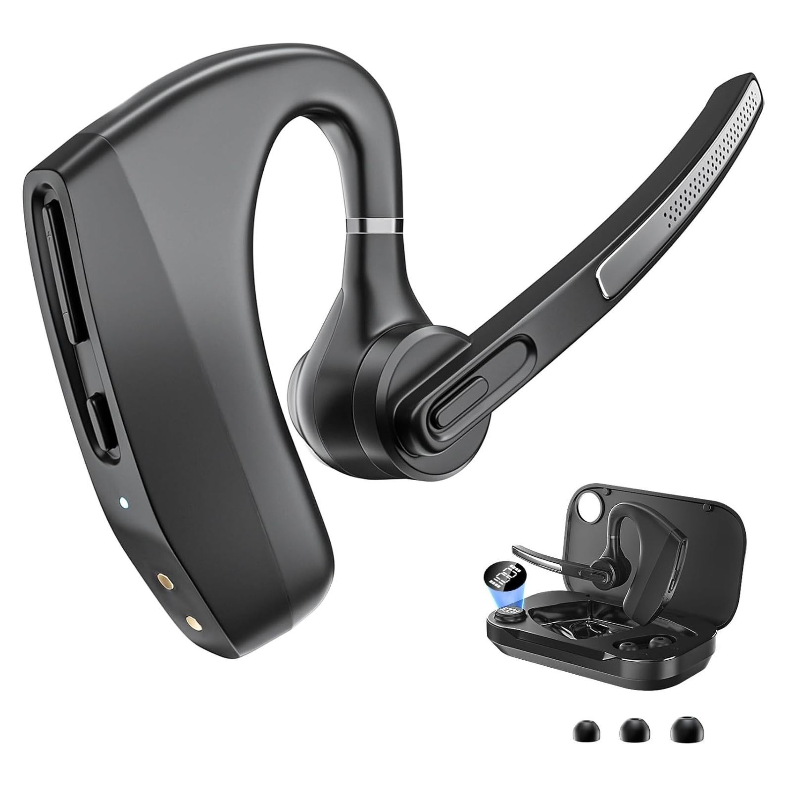 Auricular Bluetooth Herloreen K30 con Micrófono y Estuche de Carga