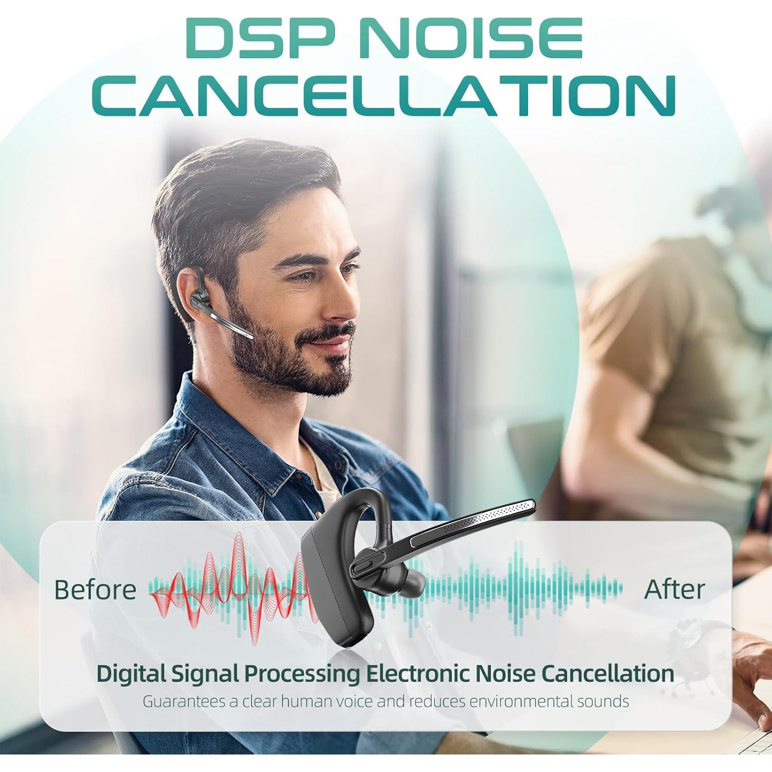 Auricular Bluetooth Herloreen K30 con Micrófono y Estuche de Carga