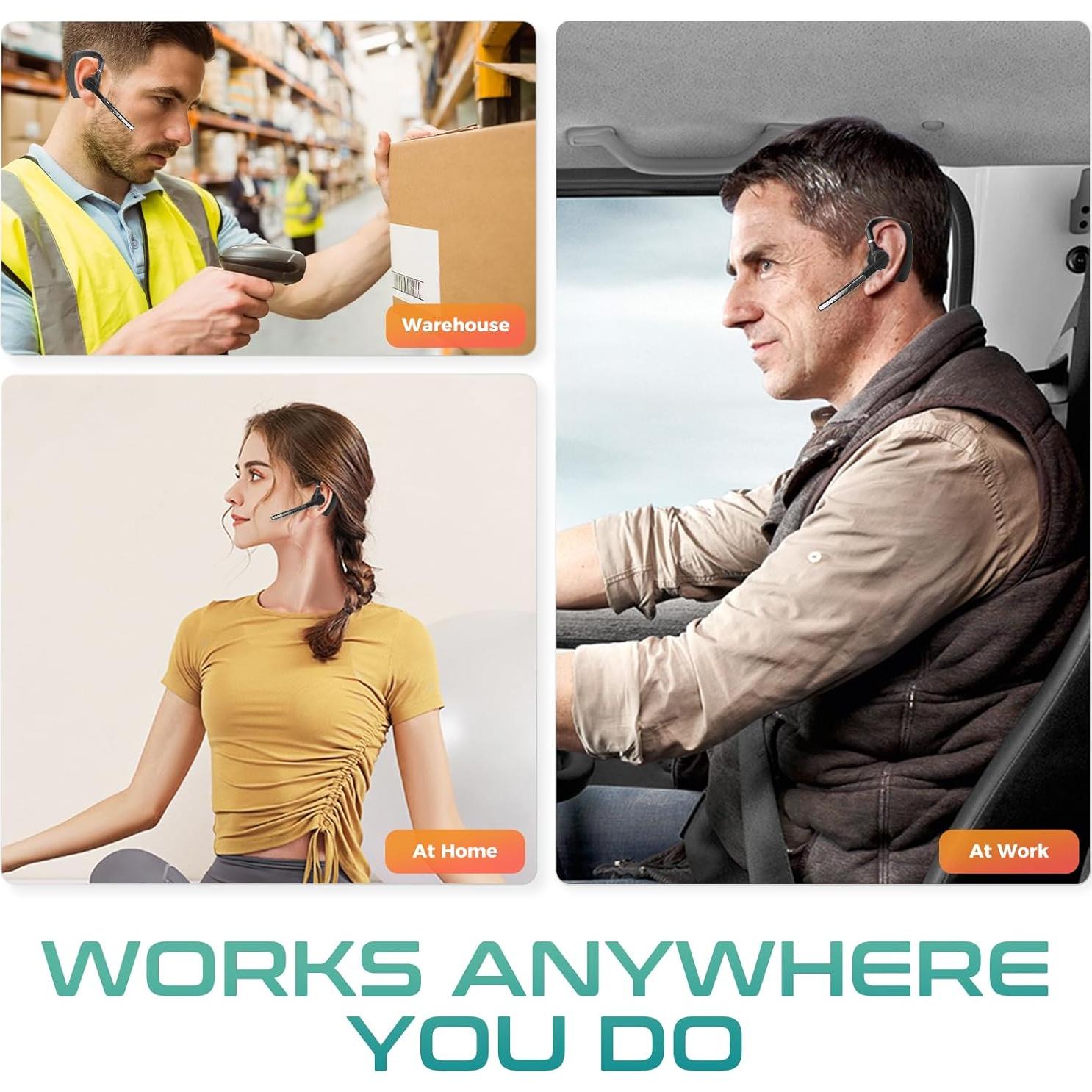 Auricular Bluetooth Herloreen K30 con Micrófono y Estuche de Carga