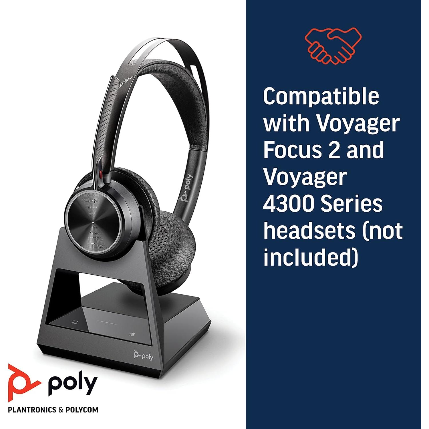 Base de Oficina Poly Voyager - Carga y Conexión Universal