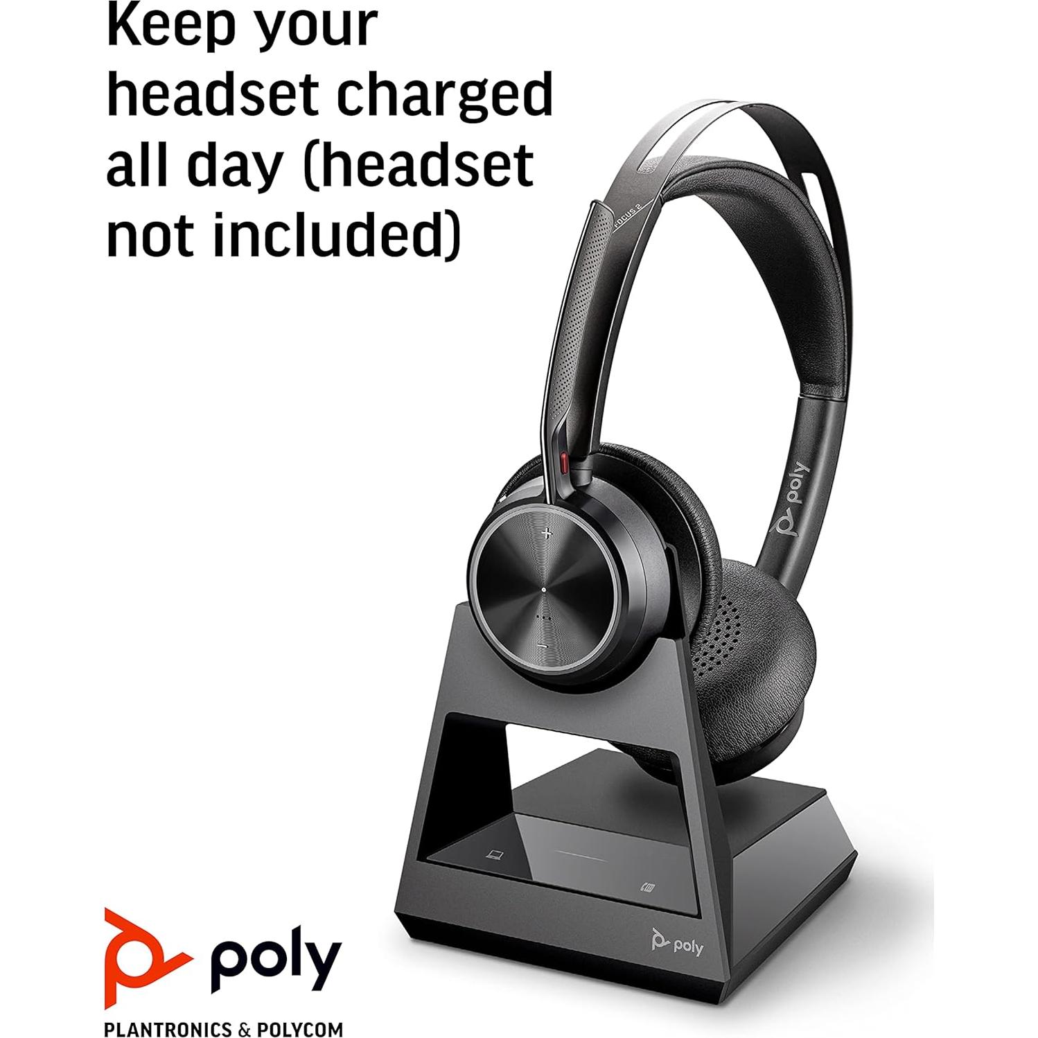 Base de Oficina Poly Voyager - Carga y Conexión Universal