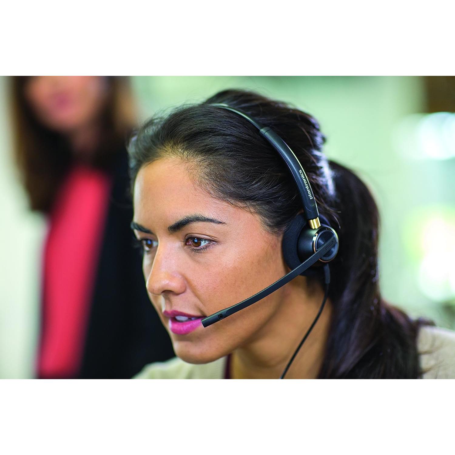 Auricular Binaural Plantronics HW520 con Cancelación de Ruido