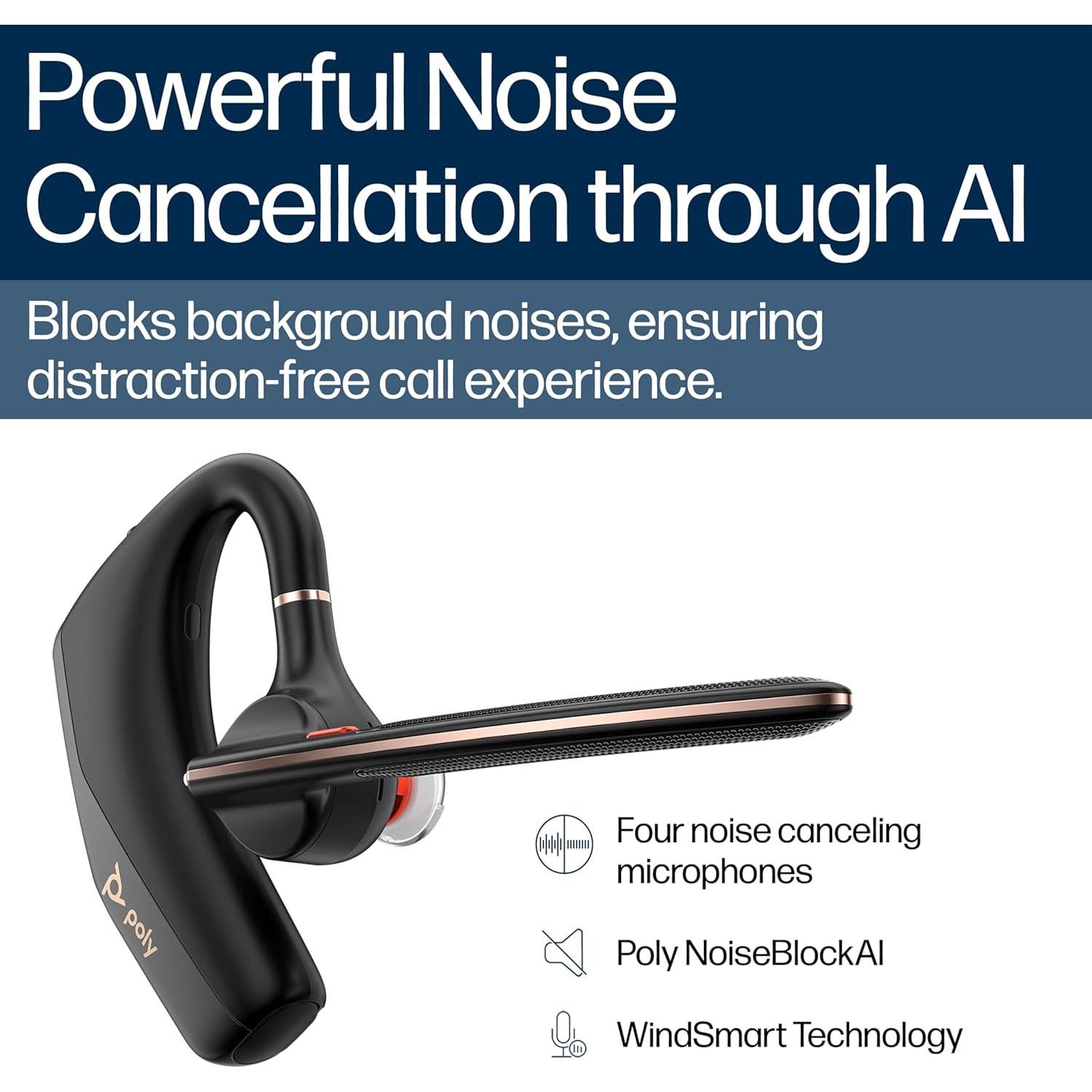 Auricular Bluetooth Poly Voyager Legend 50 UC - Cancelación de Ruido