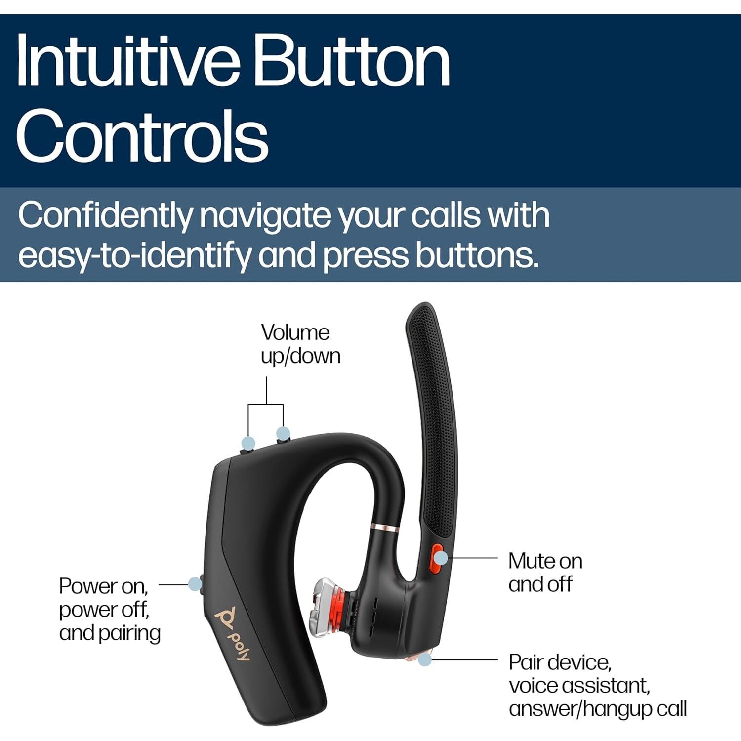 Auricular Bluetooth Poly Voyager Legend 50 UC - Cancelación de Ruido