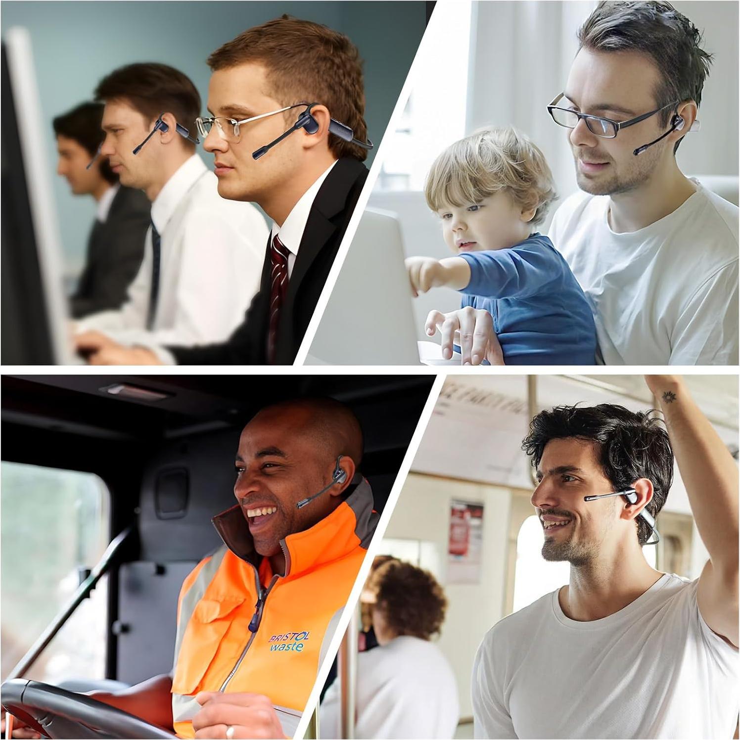 Auriculares Inalámbricos Oleap P200b Pro con Micrófono y Cancelación de Ruido 50dB