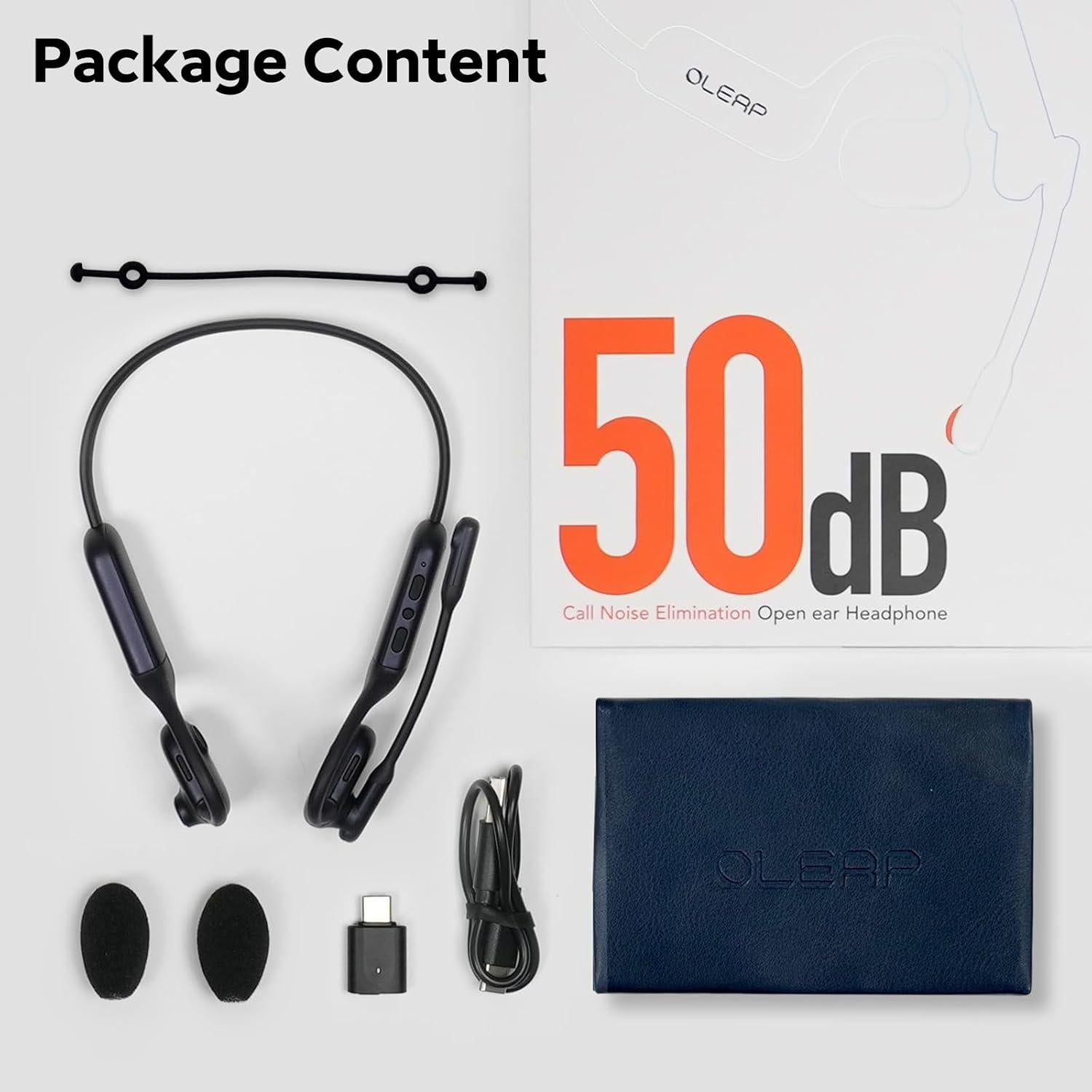 Auriculares Inalámbricos Oleap P200b Pro con Micrófono y Cancelación de Ruido 50dB