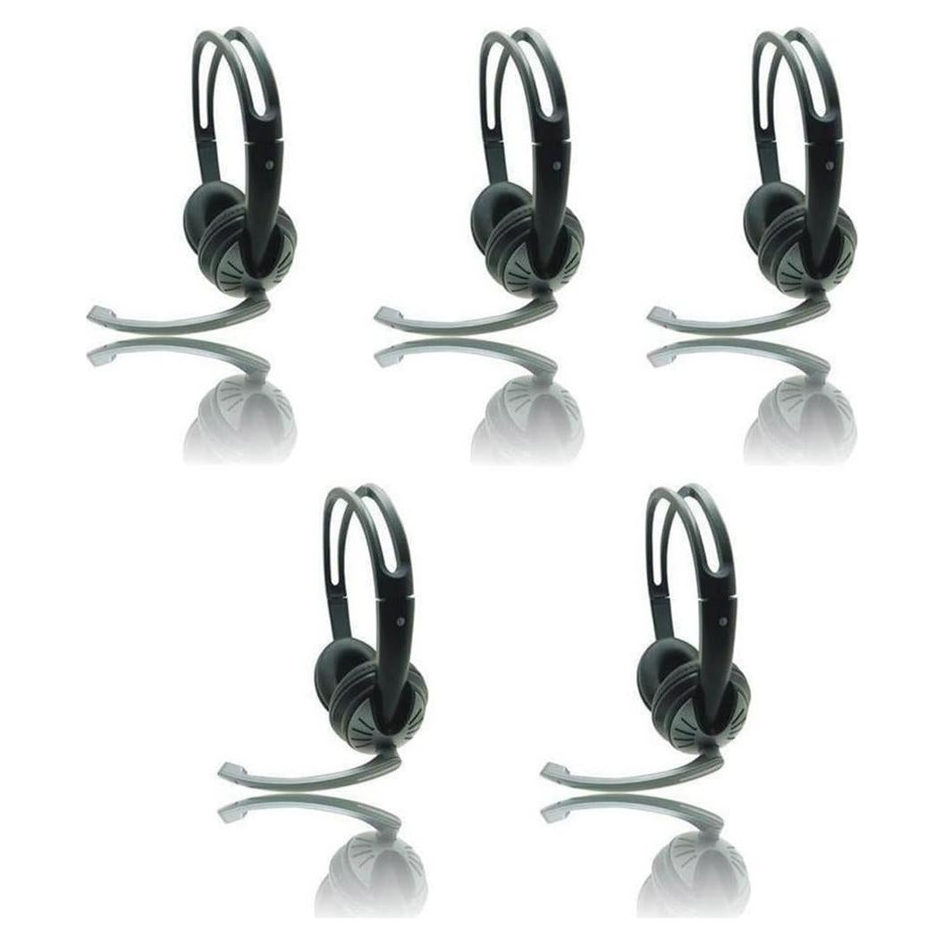 Auricular USB Doble iMicro IMME282 con Micrófono y Cancelación de Ruido