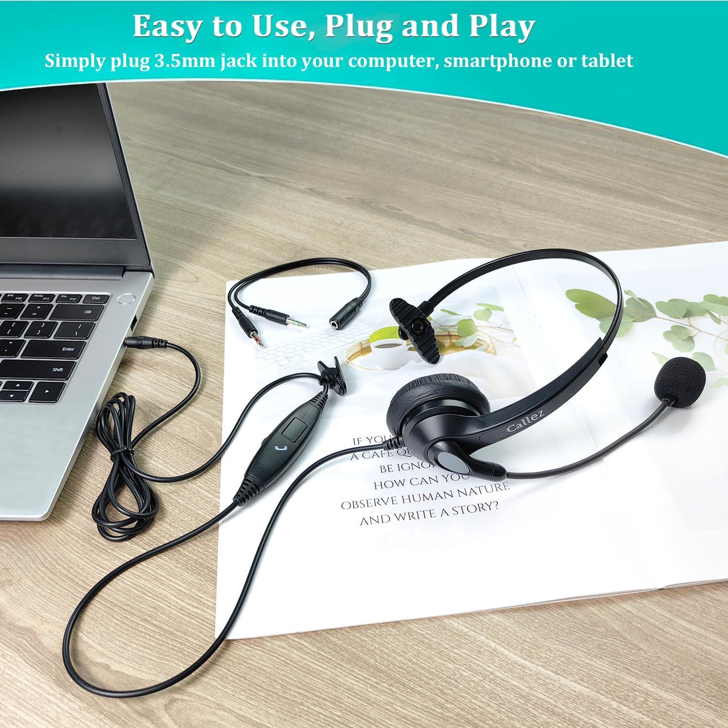 Auriculares Callez Y500E1 con Jack 3.5mm y Micrófono