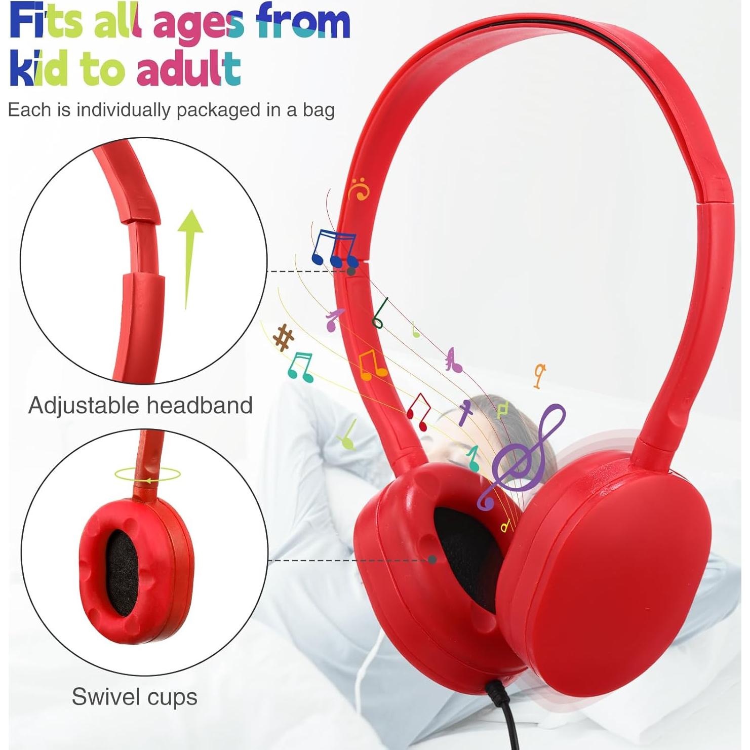 Auriculares Konohan Kids 18 Unidades Ajustables 3.5mm